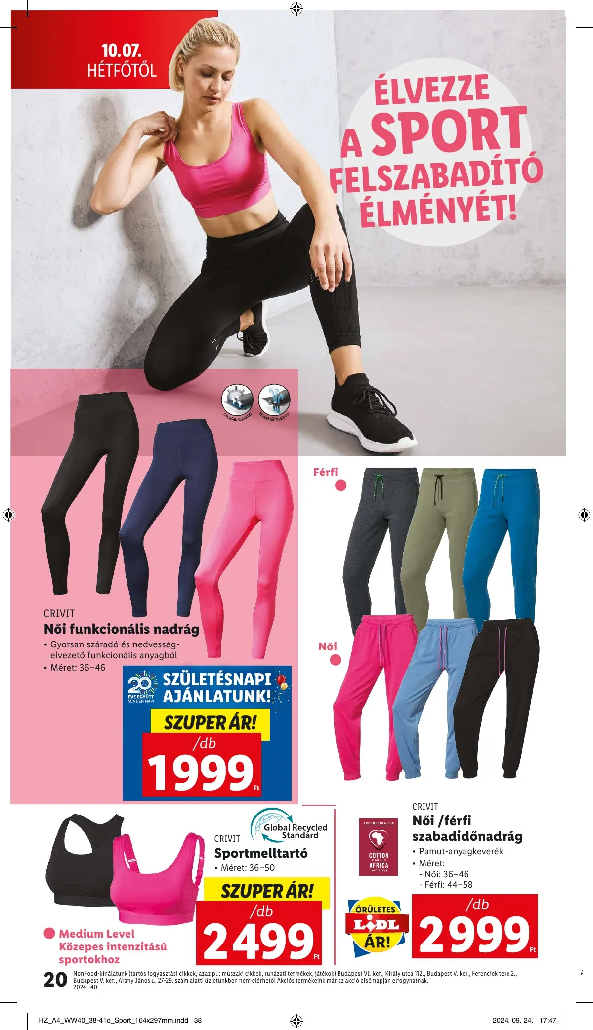 Lidl akciós újság Nonfood 10.03–10.03 – 20. oldal