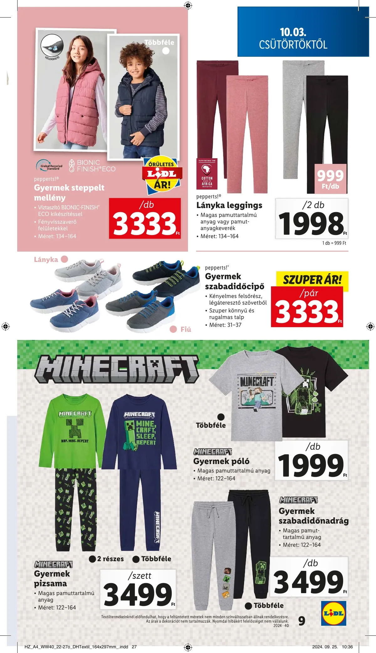 Lidl akciós újság Nonfood 10.03–10.03 – 9. oldal