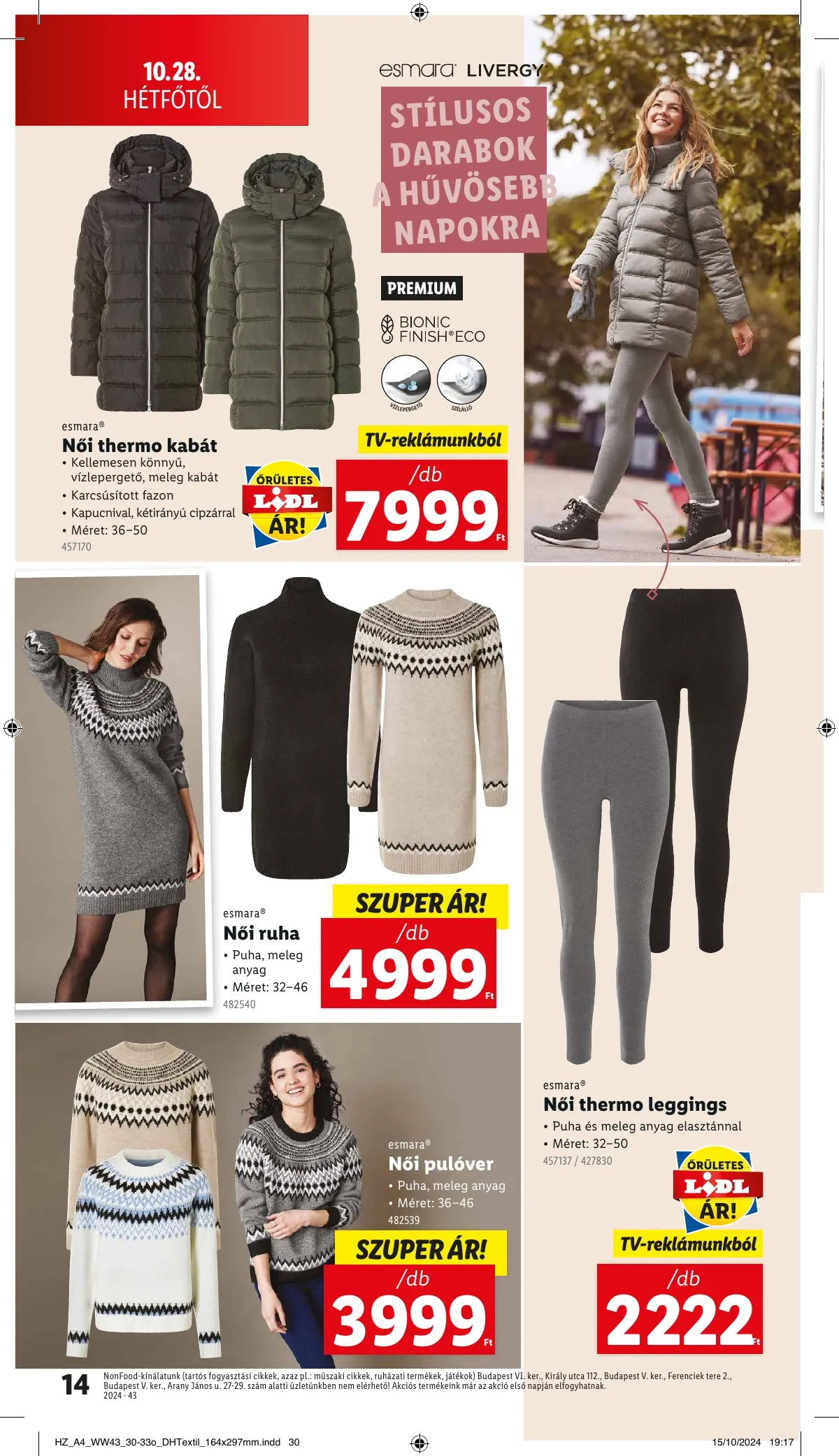 Lidl akciós újság Nonfood 10.24–10.24 – 14. oldal