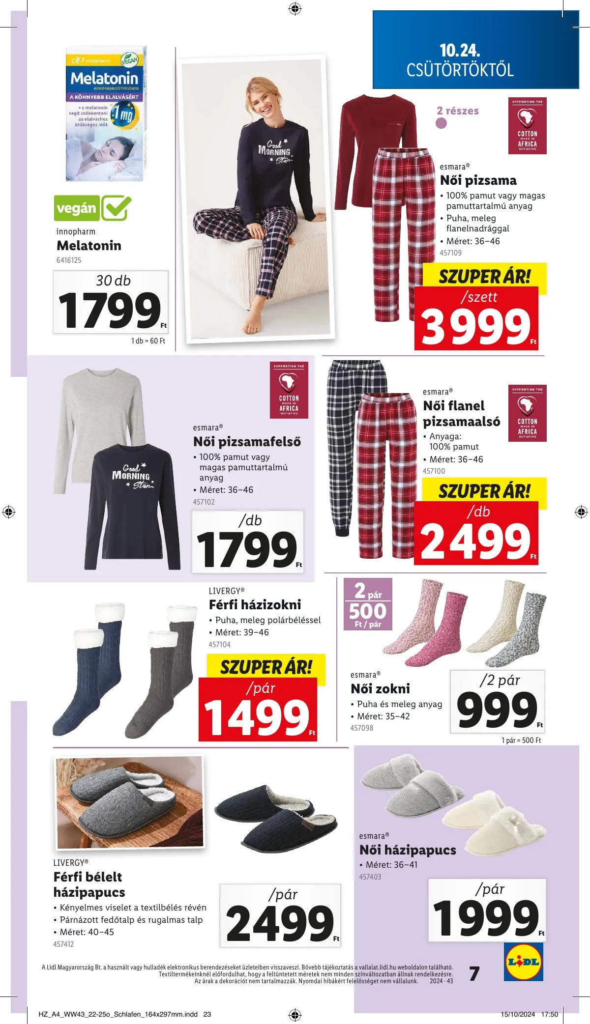 Lidl akciós újság Nonfood 10.24–10.24 – 7. oldal