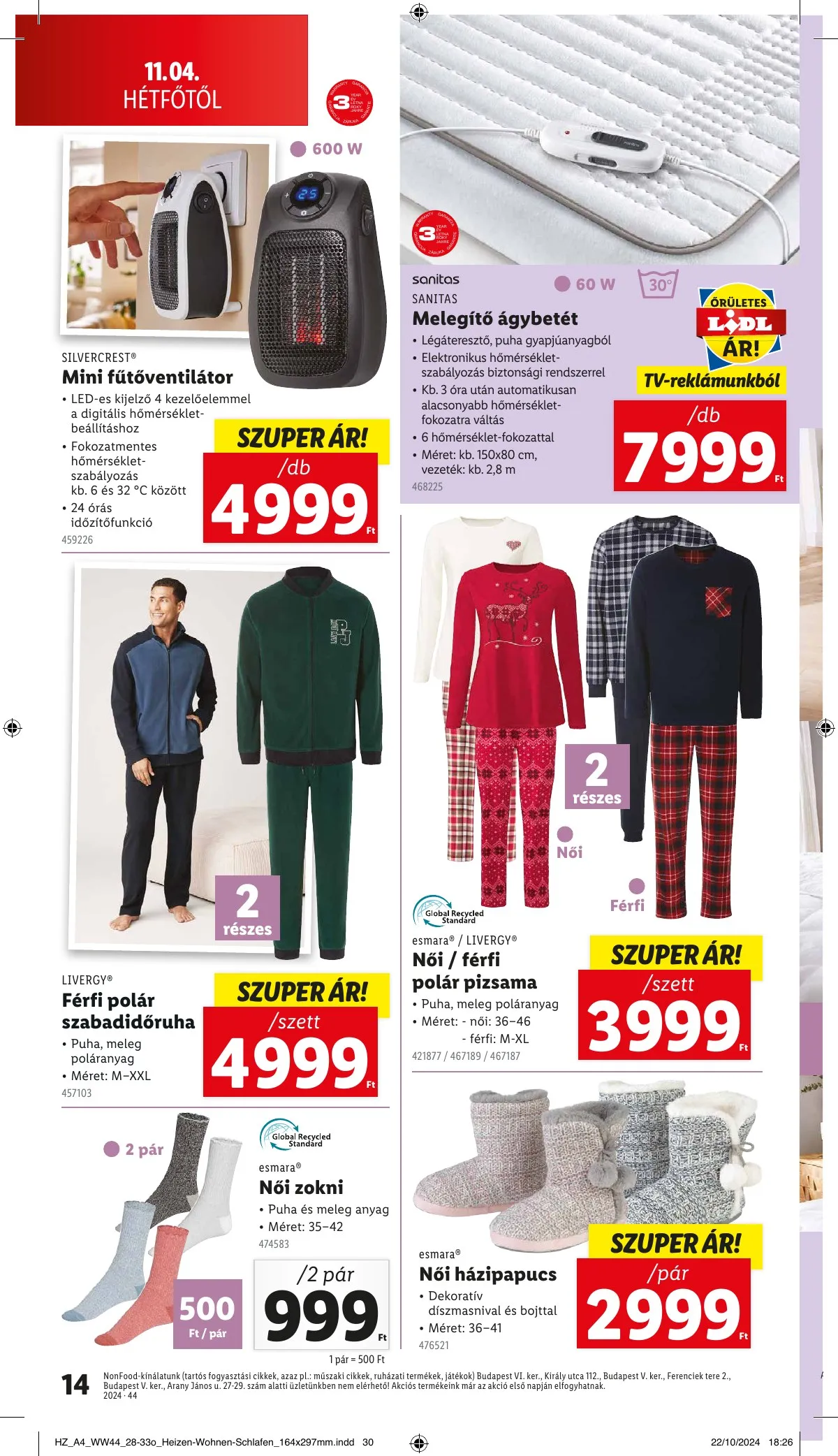Lidl akciós újság Nonfood 10.31–10.31 – 14. oldal
