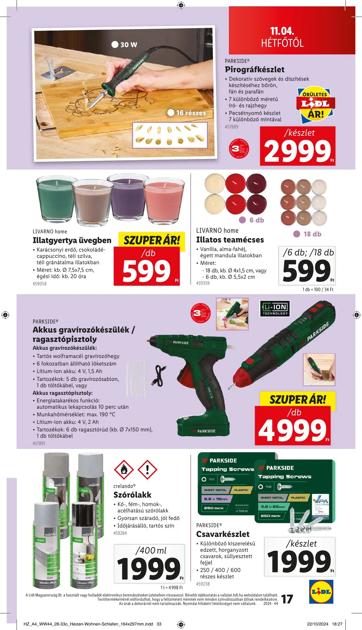 Lidl akciós újság Nonfood 10.31–10.31 – 17. oldal