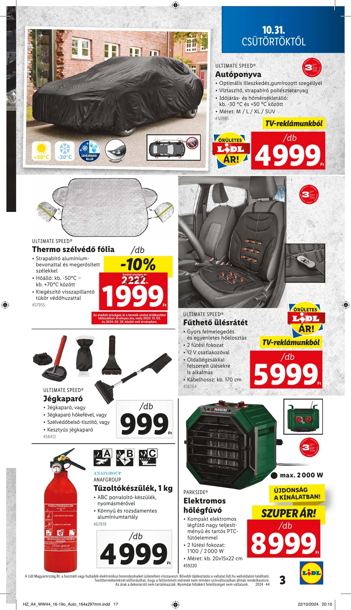Lidl akciós újság Nonfood 10.31–10.31 – 3. oldal