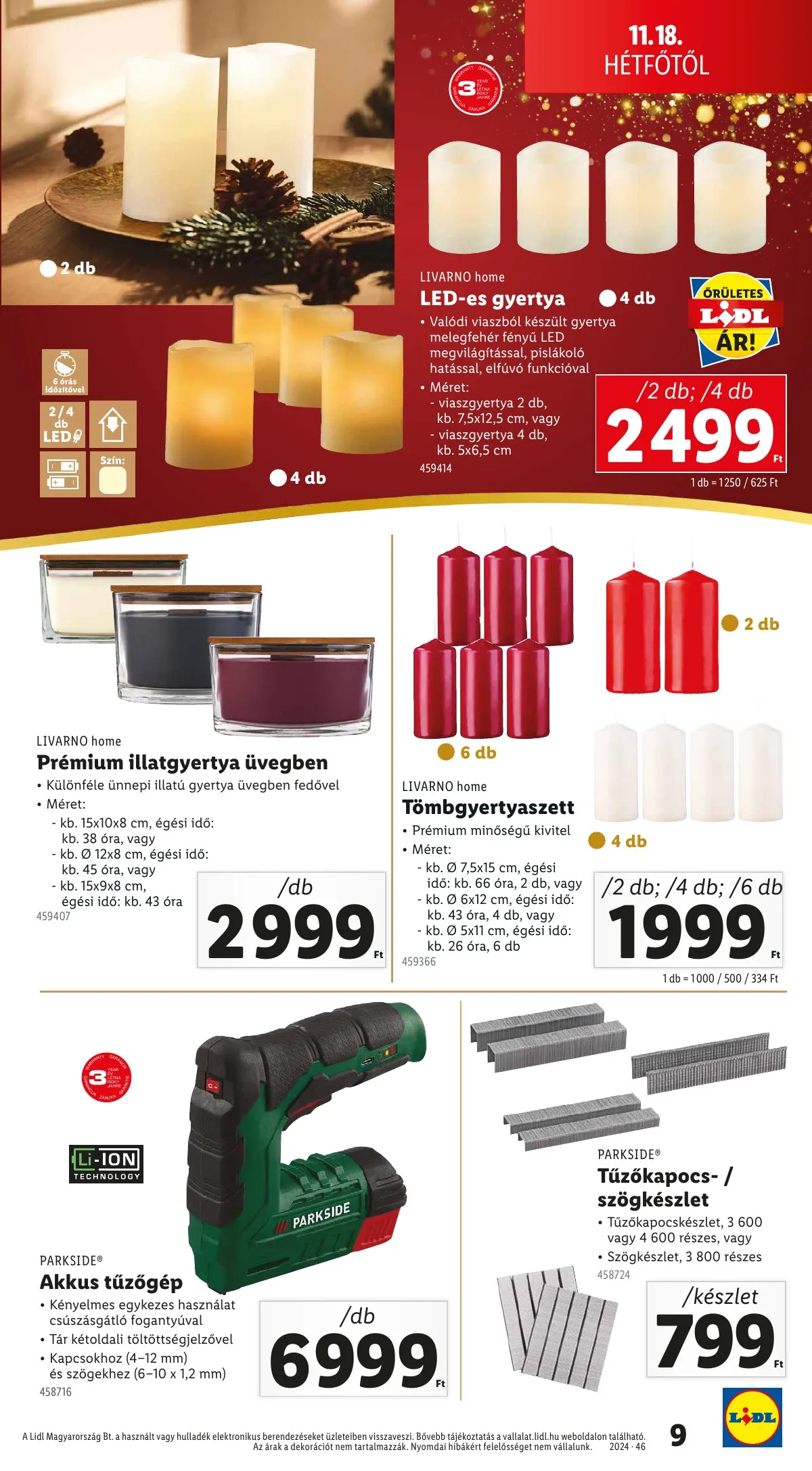 Lidl akciós újság Nonfood 11.14–11.14 – 9. oldal