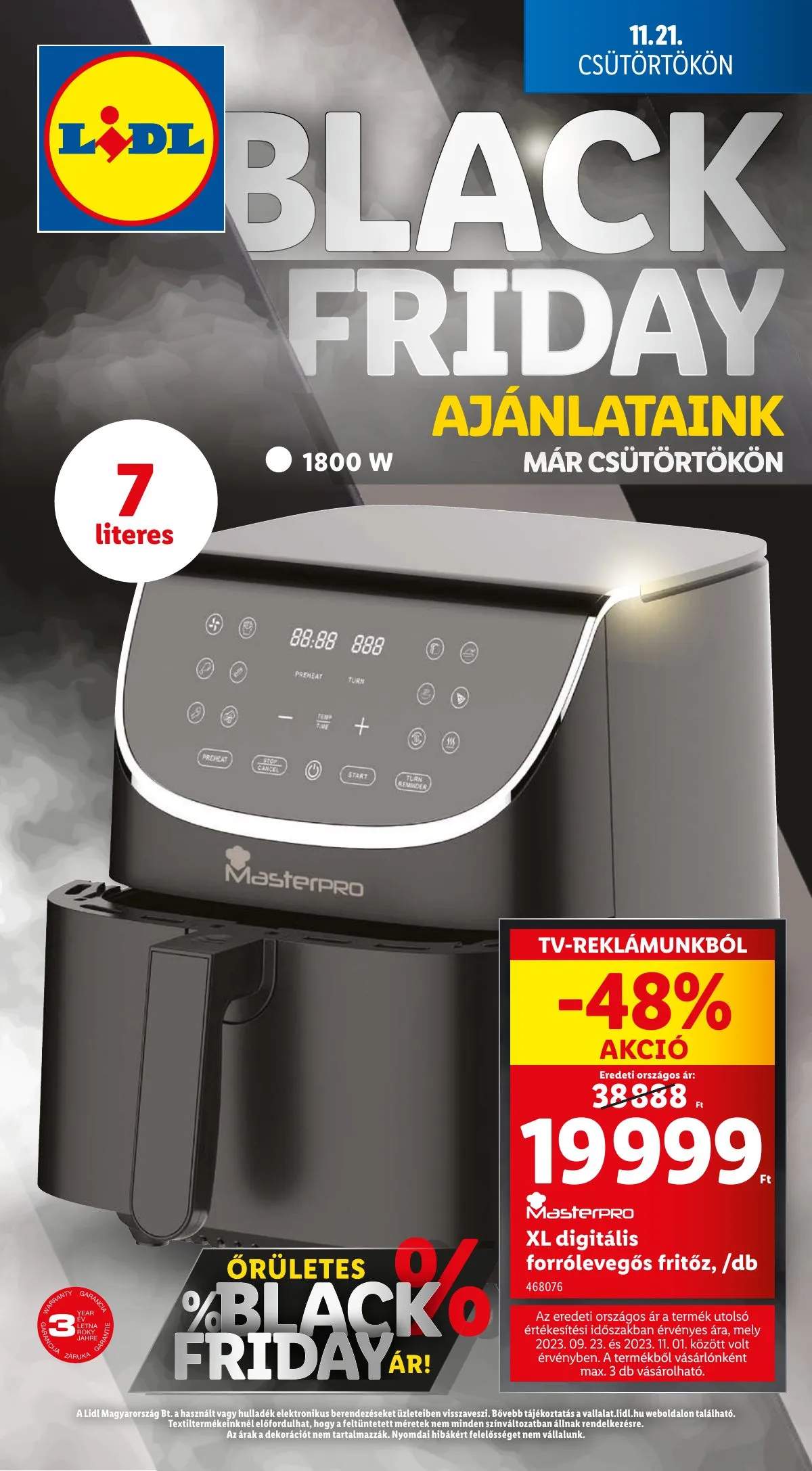 Lidl akciós újság Nonfood 11.21–11.21