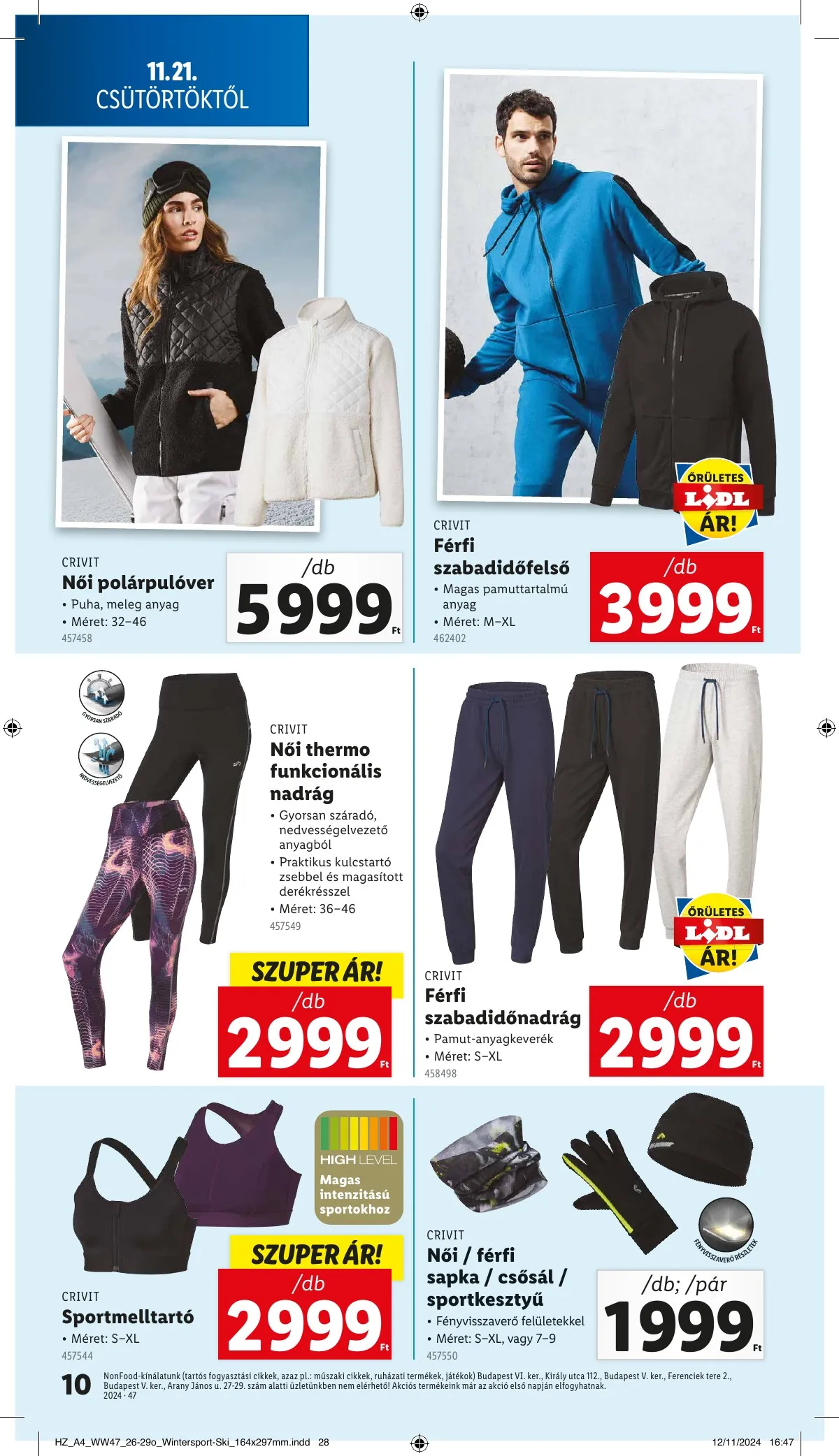 Lidl akciós újság Nonfood 11.21–11.21 – 10. oldal