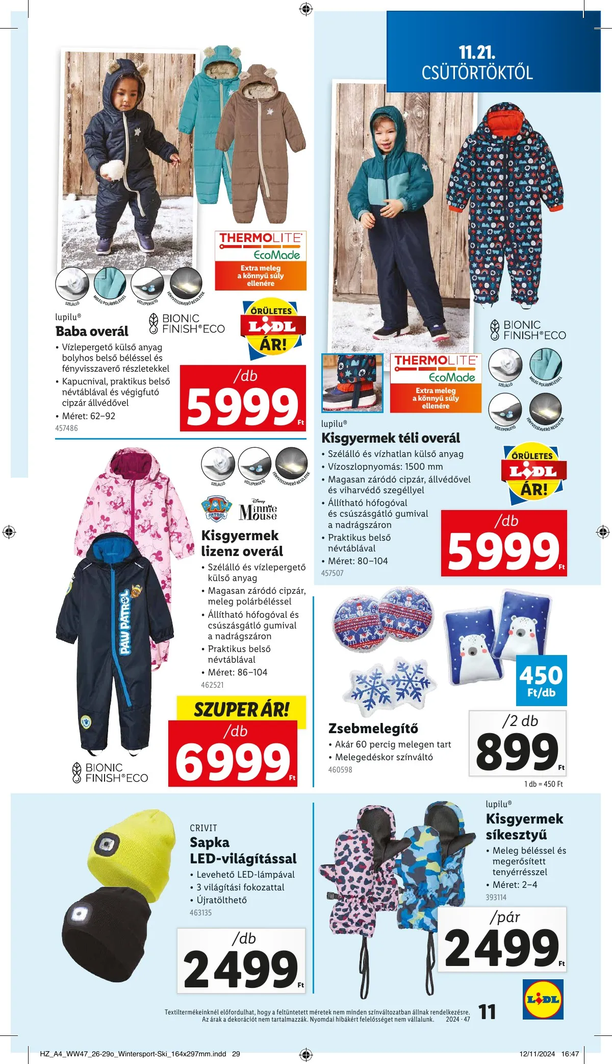 Lidl akciós újság Nonfood 11.21–11.21 – 11. oldal