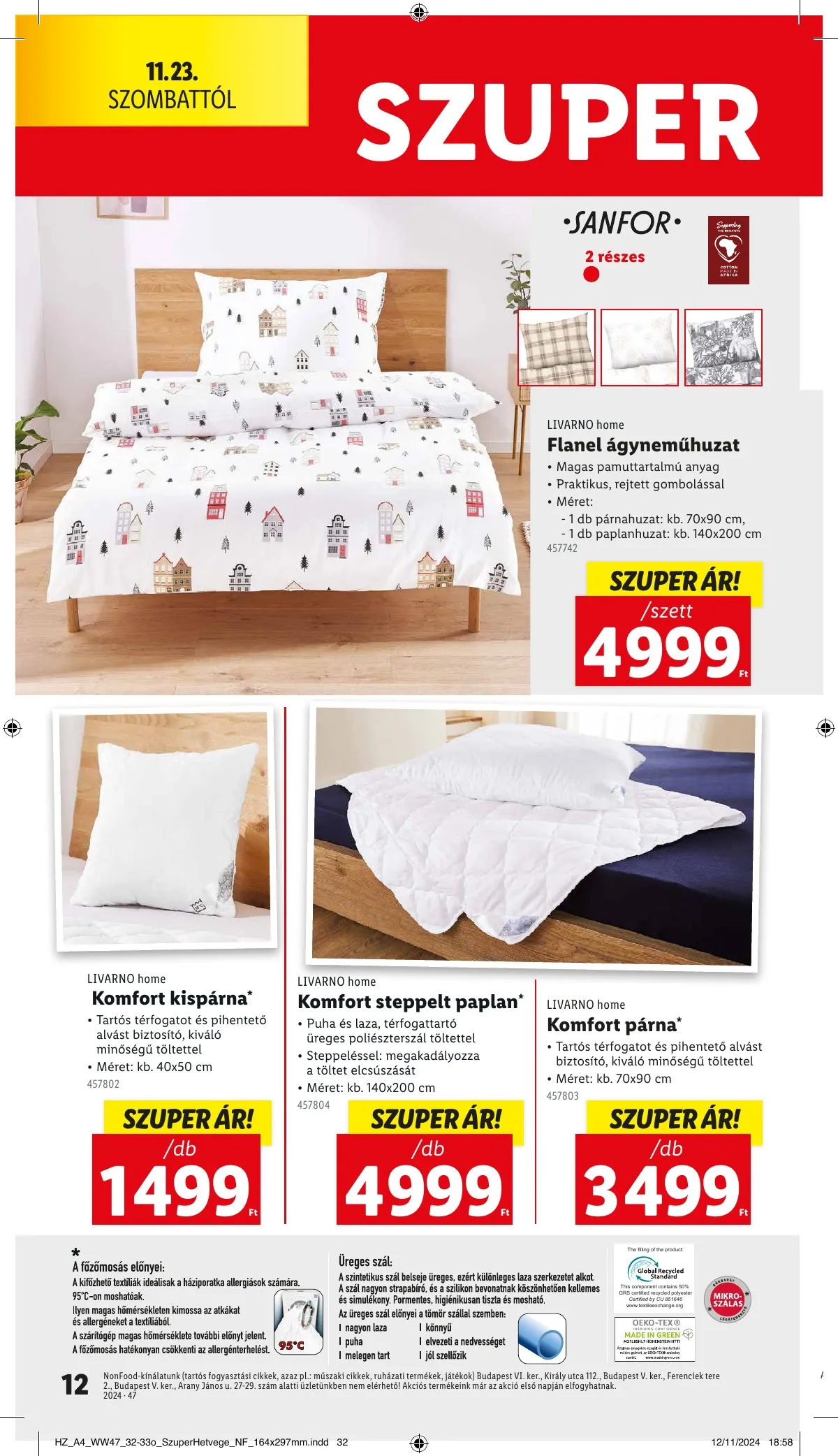 Lidl akciós újság Nonfood 11.21–11.21 – 12. oldal