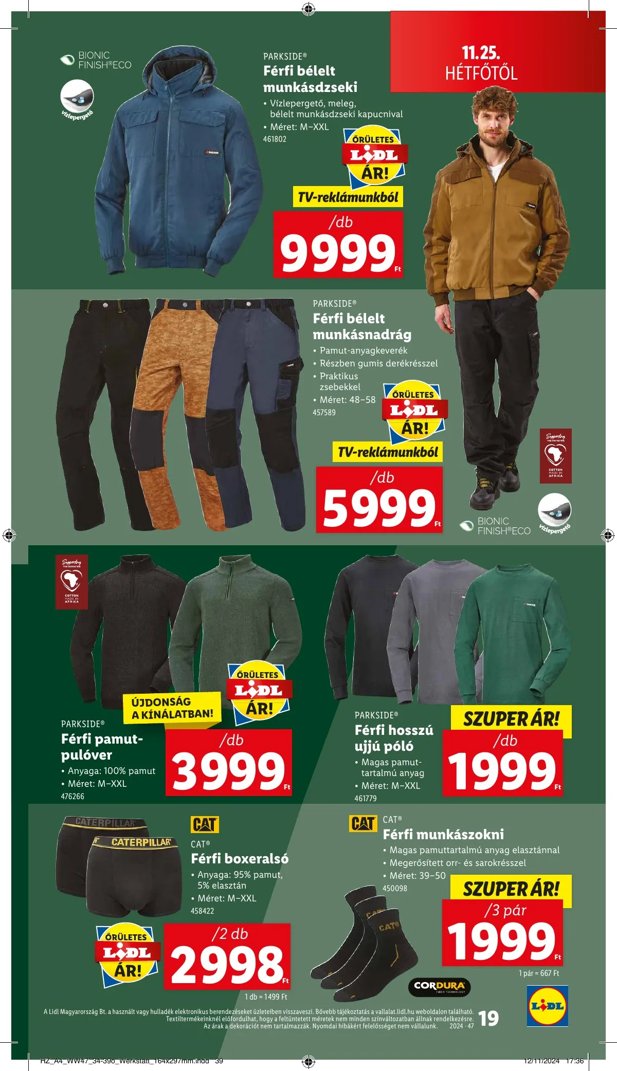Lidl akciós újság Nonfood 11.21–11.21 – 19. oldal