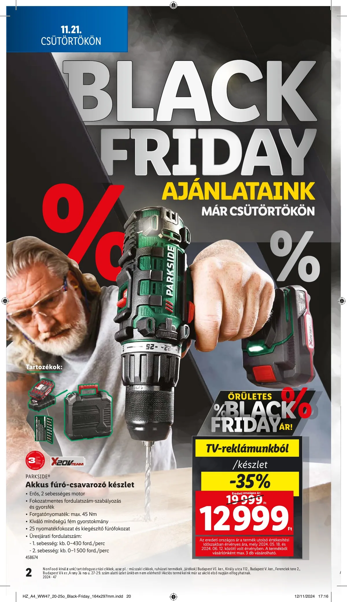 Lidl akciós újság Nonfood 11.21–11.21 – 2. oldal