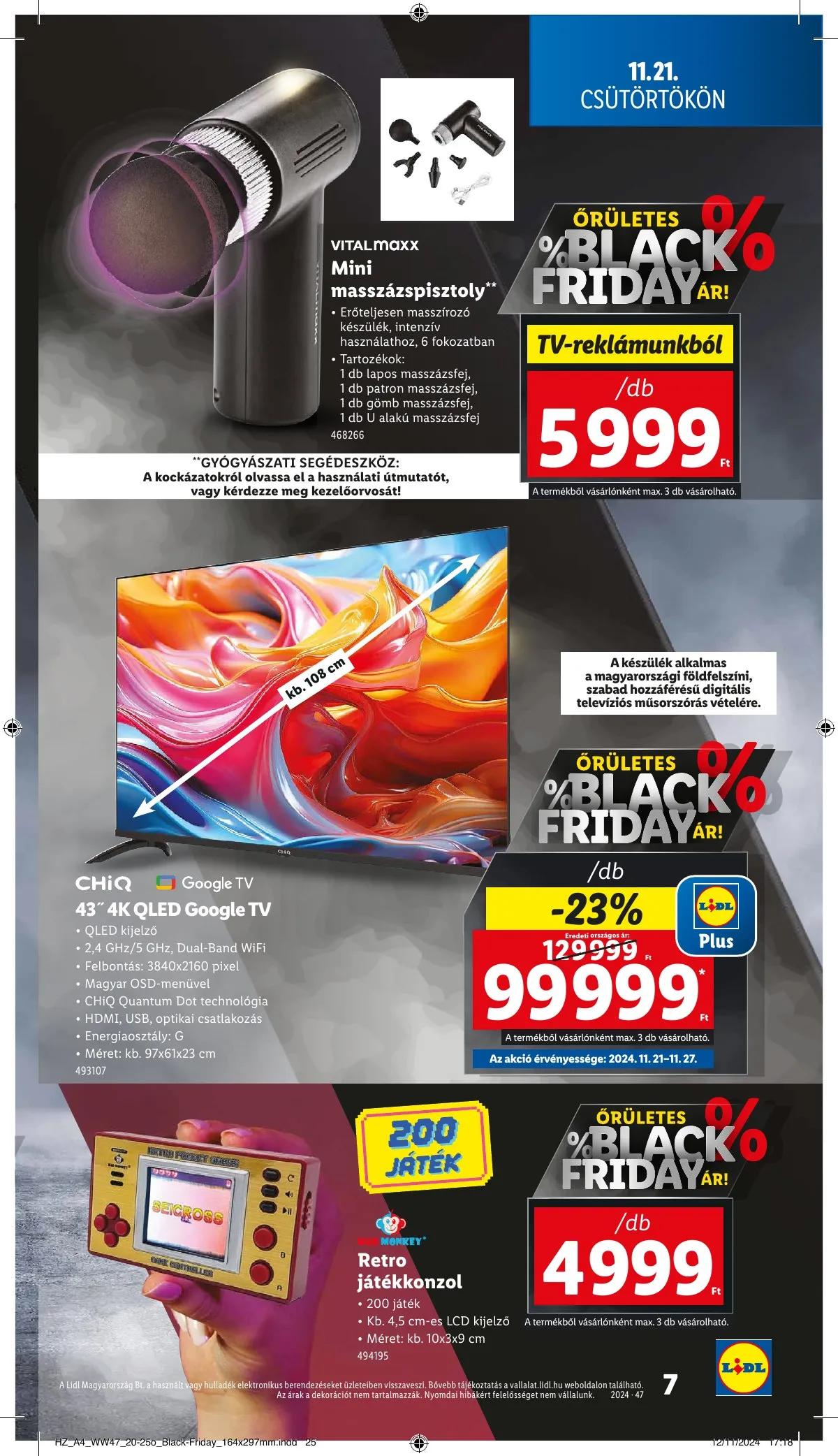 Lidl akciós újság Nonfood 11.21–11.21 – 7. oldal