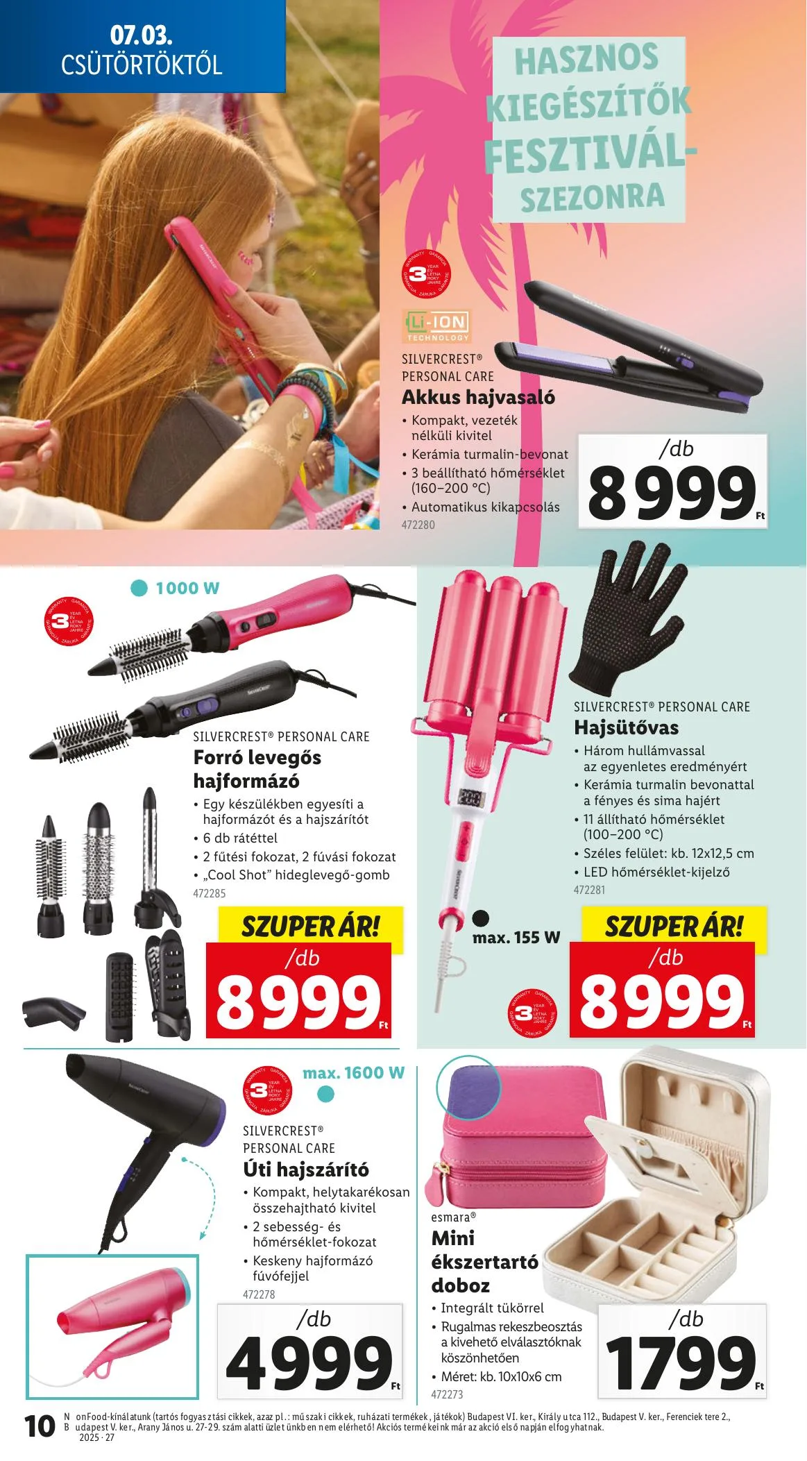 Lidl akciós újság Nonfood 07.03–07.03 – 10. oldal