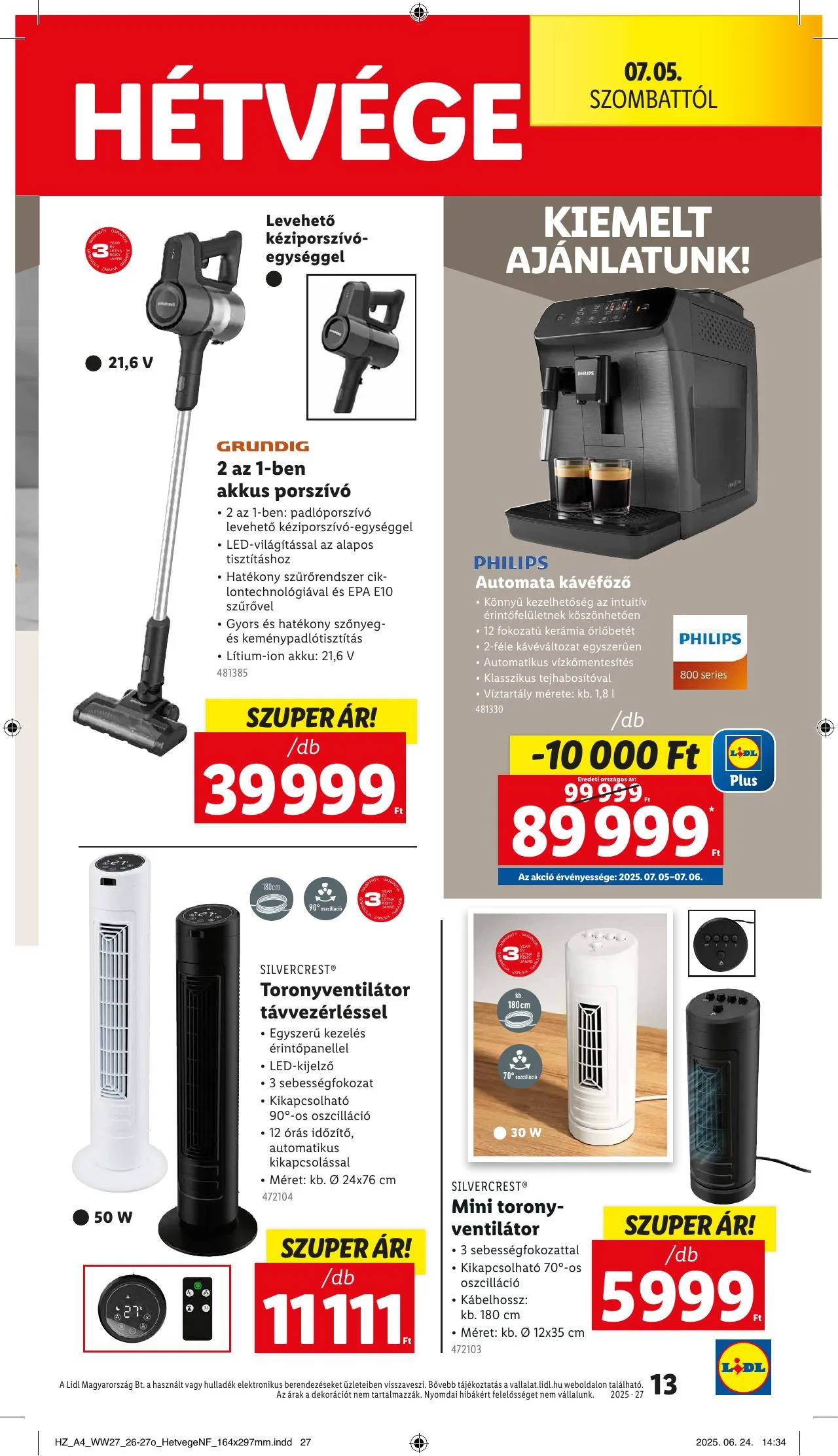 Lidl akciós újság Nonfood 07.03–07.03 – 13. oldal