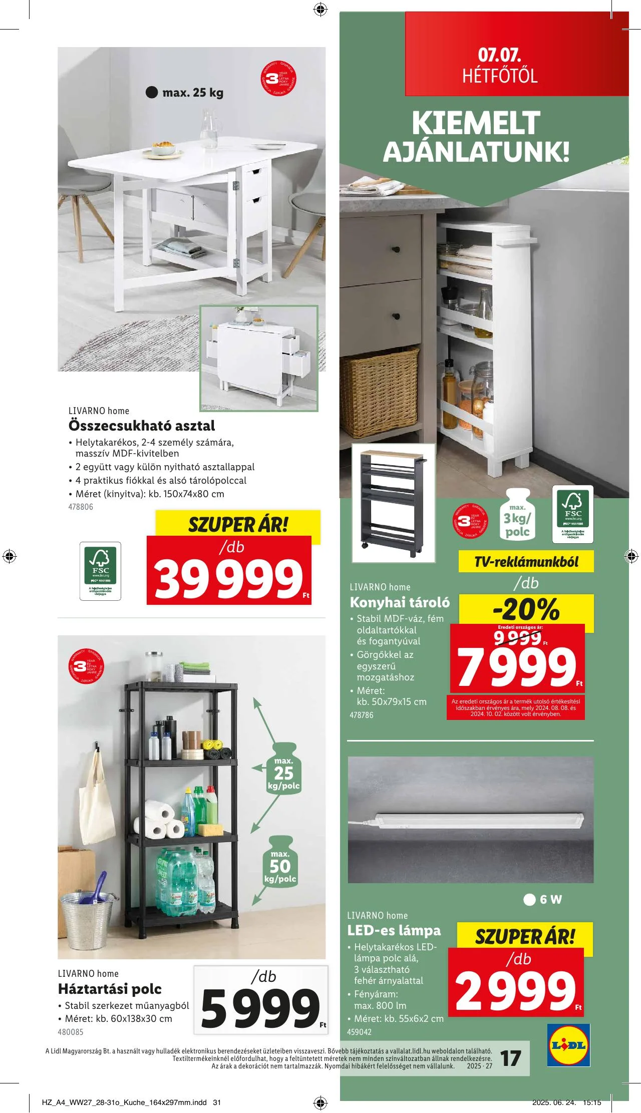 Lidl akciós újság Nonfood 07.03–07.03 – 17. oldal