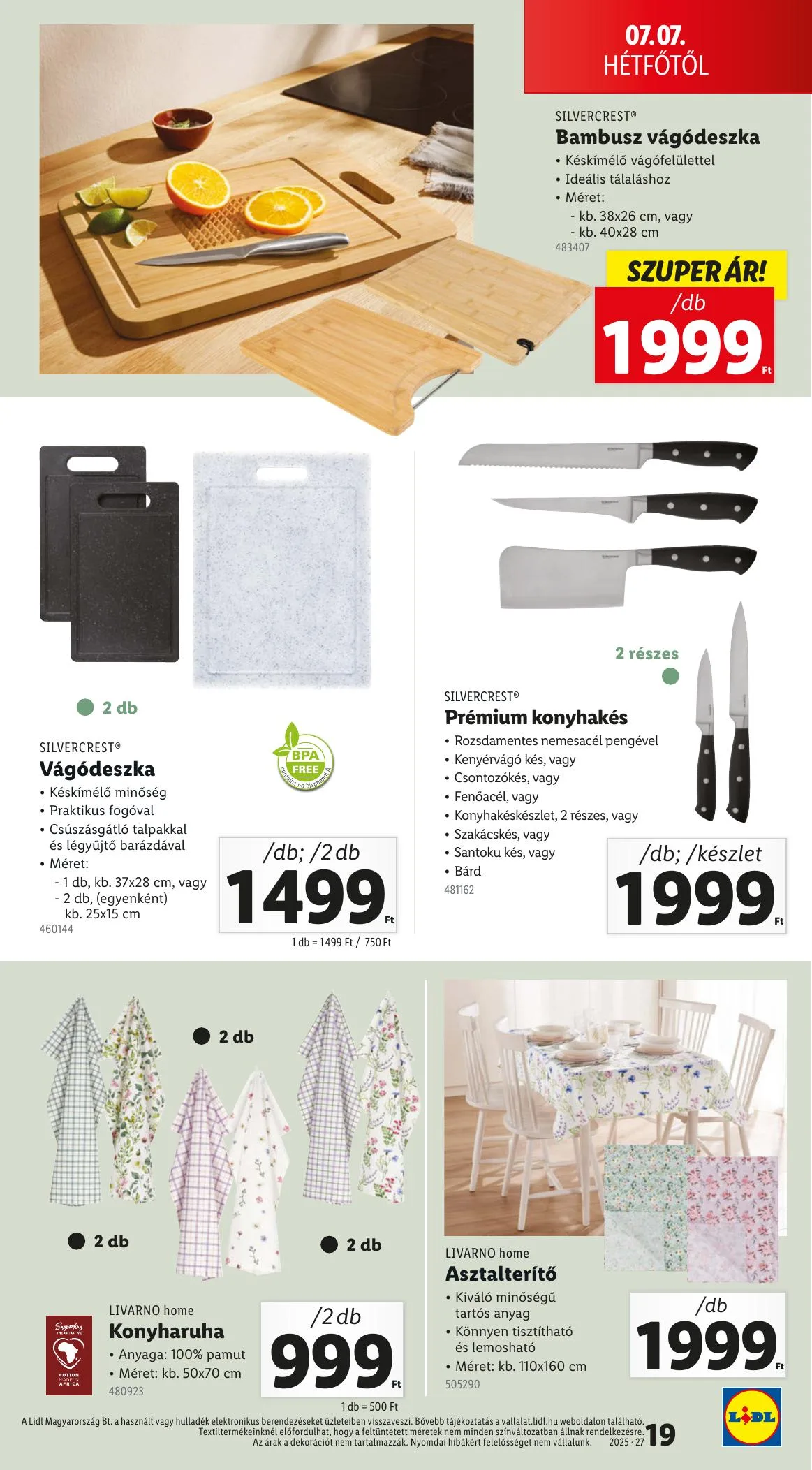 Lidl akciós újság Nonfood 07.03–07.03 – 19. oldal