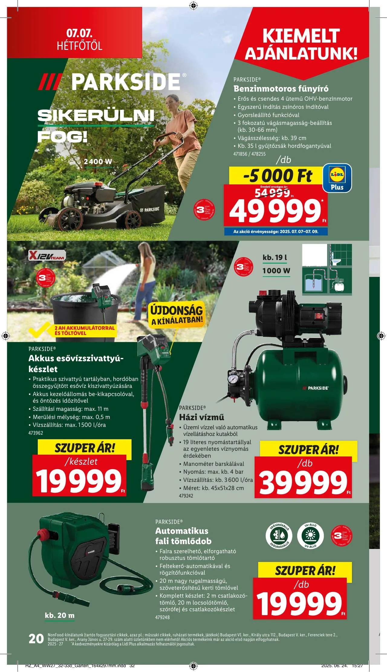 Lidl akciós újság Nonfood 07.03–07.03 – 20. oldal
