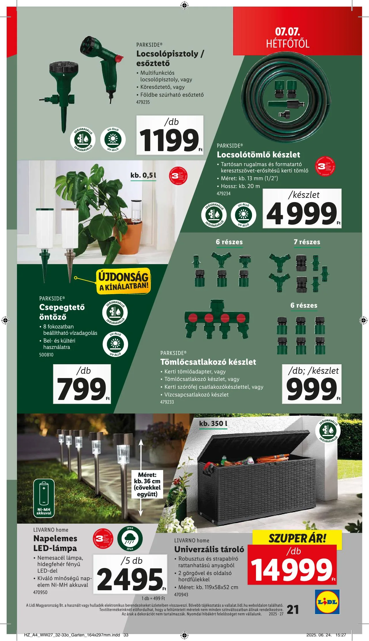 Lidl akciós újság Nonfood 07.03–07.03 – 21. oldal
