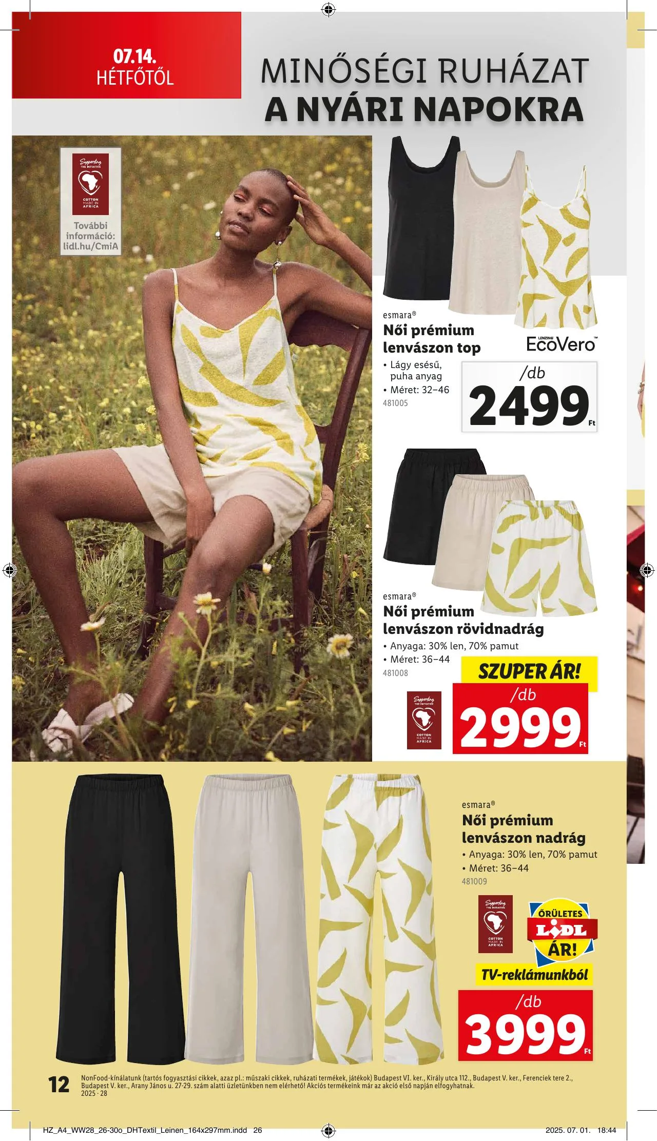 Lidl akciós újság Nonfood 07.10–07.10 – 12. oldal