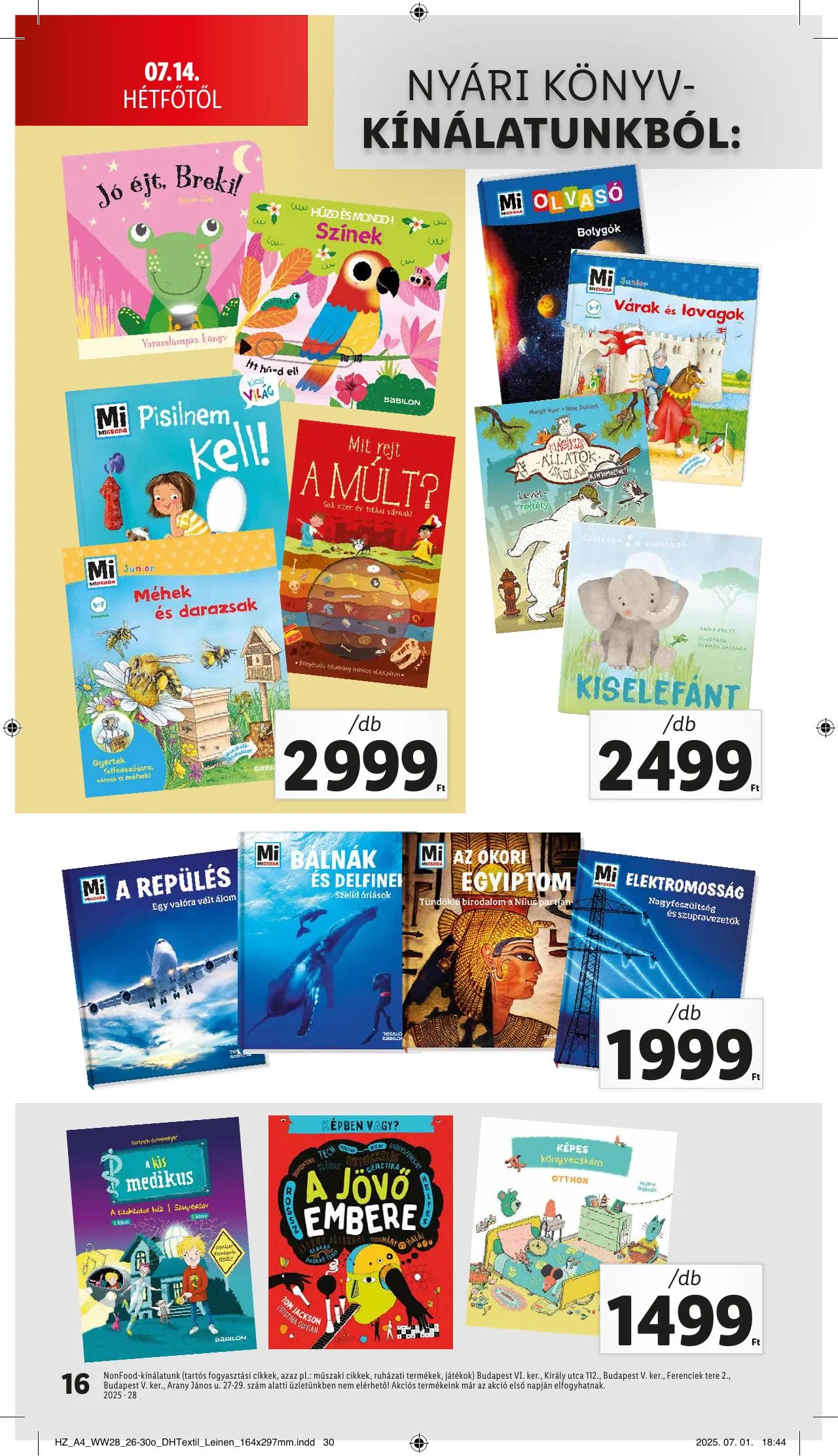 Lidl akciós újság Nonfood 07.10–07.10 – 16. oldal