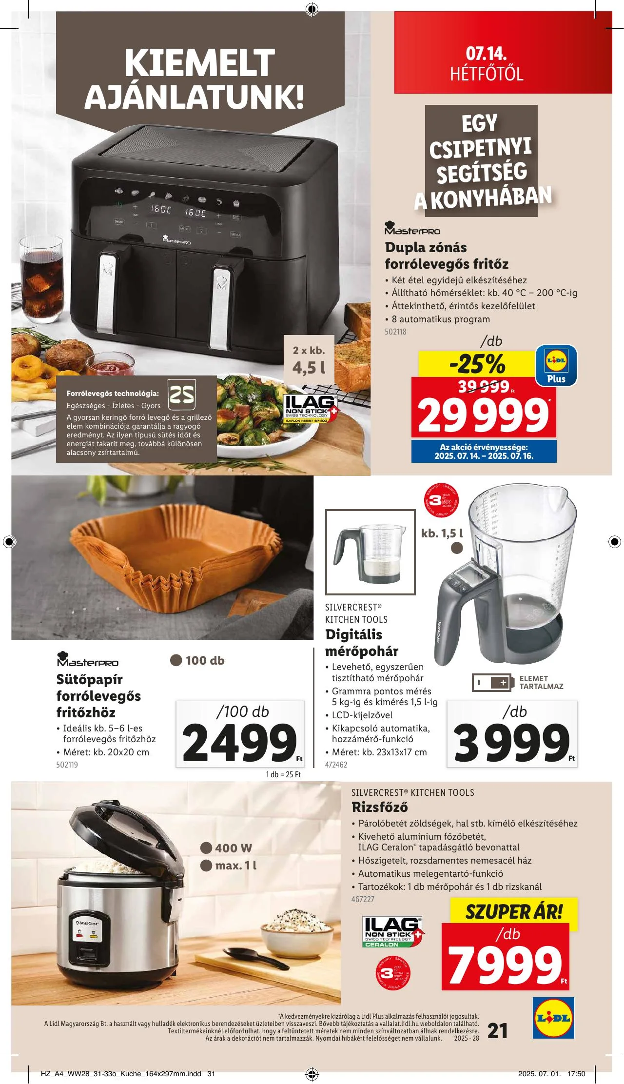 Lidl akciós újság Nonfood 07.10–07.10 – 21. oldal