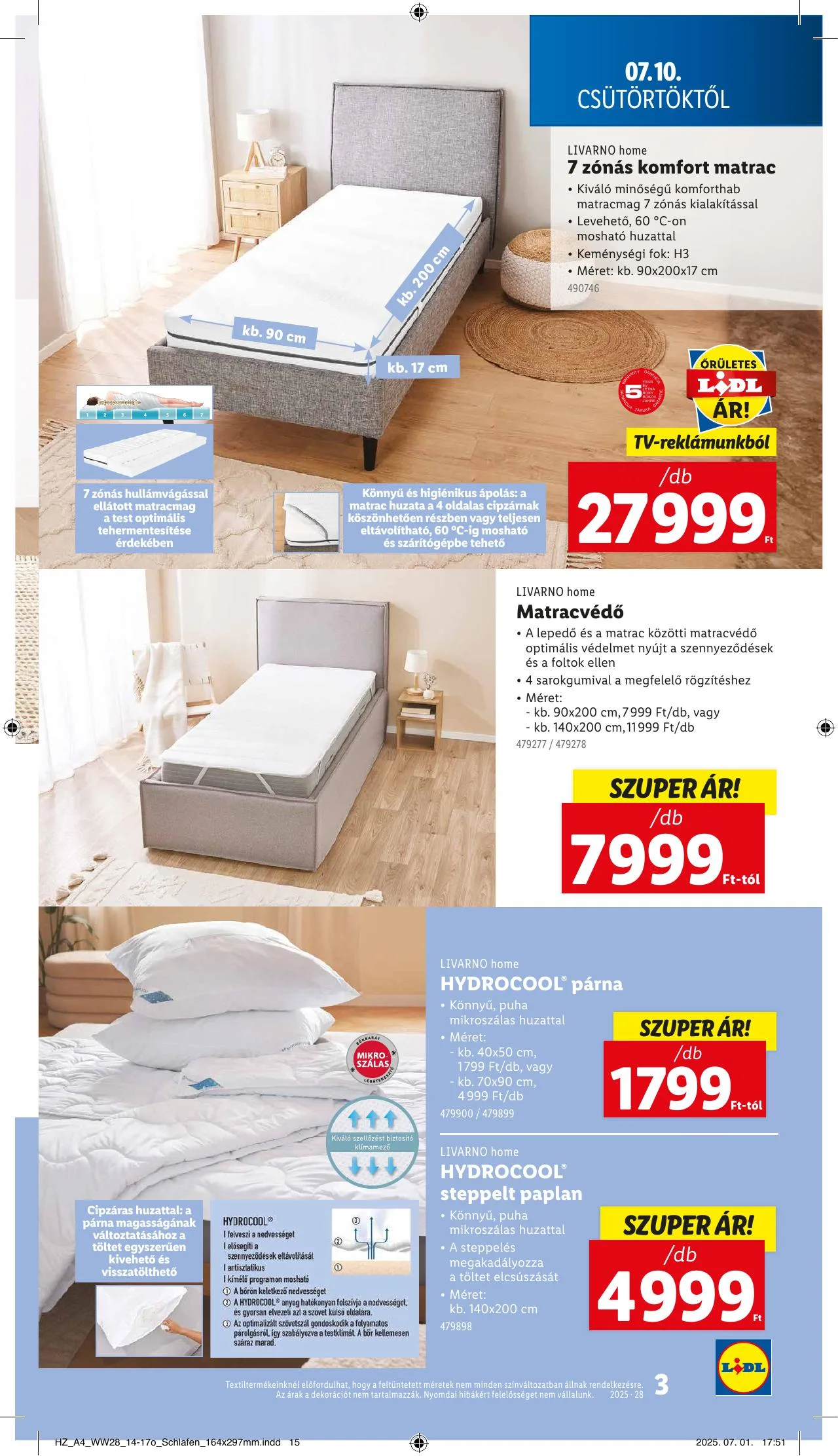 Lidl akciós újság Nonfood 07.10–07.10 – 3. oldal