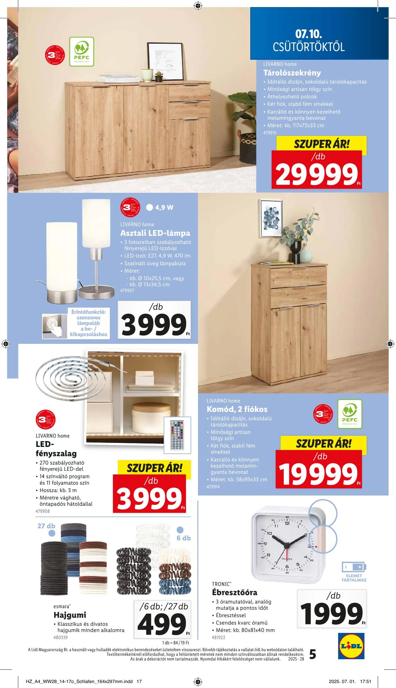 Lidl akciós újság Nonfood 07.10–07.10 – 5. oldal