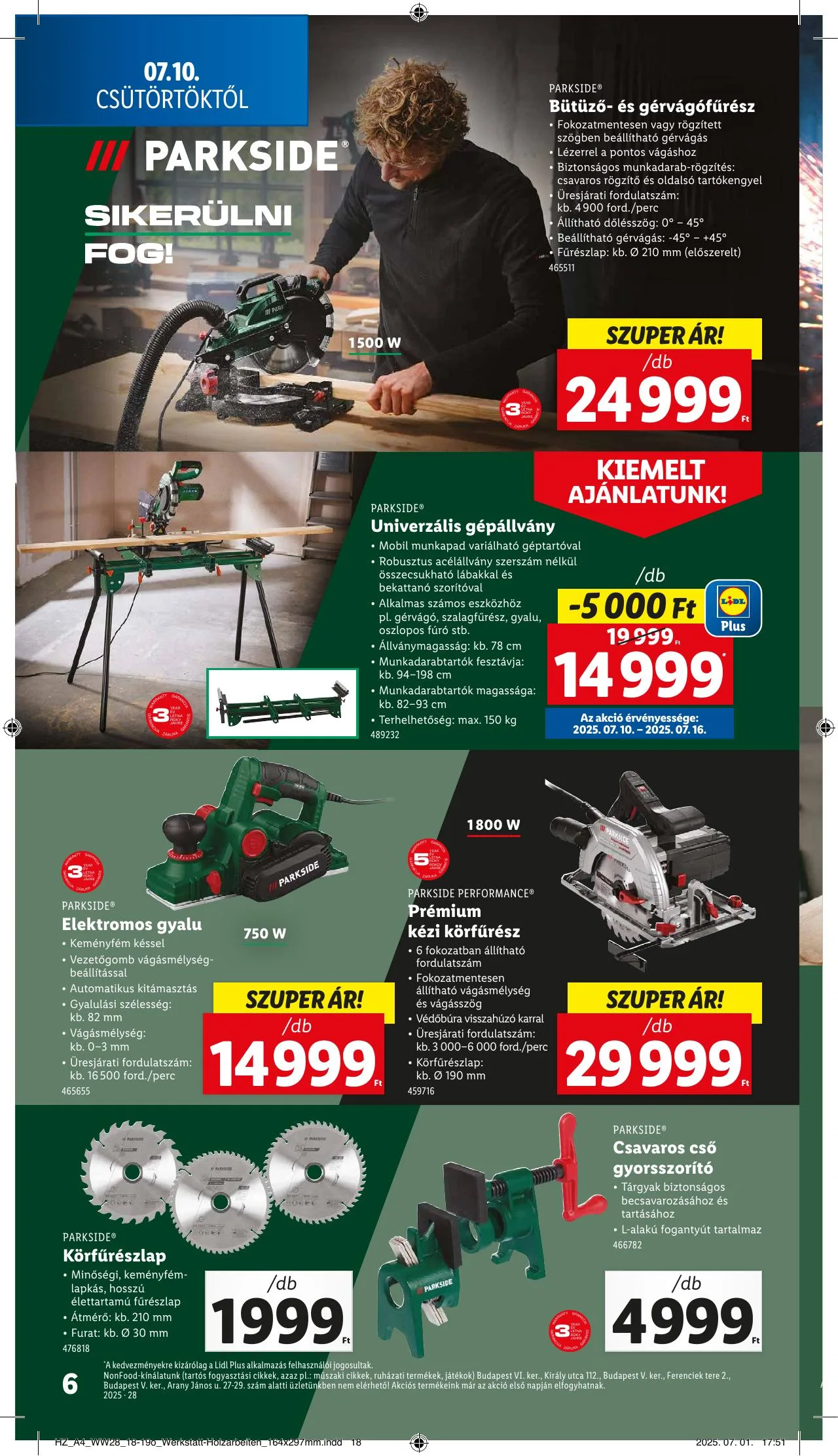 Lidl akciós újság Nonfood 07.10–07.10 – 6. oldal