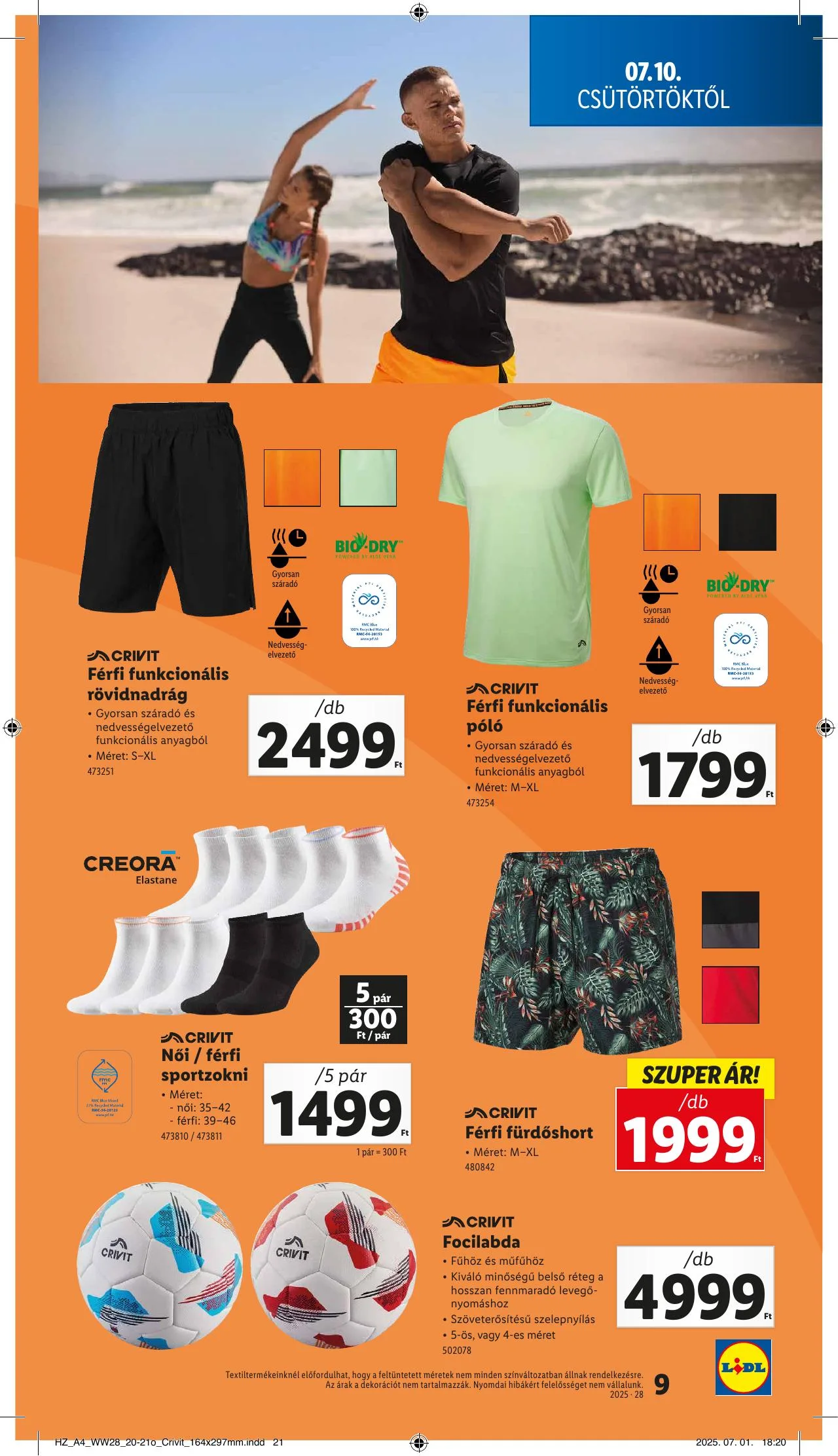 Lidl akciós újság Nonfood 07.10–07.10 – 9. oldal
