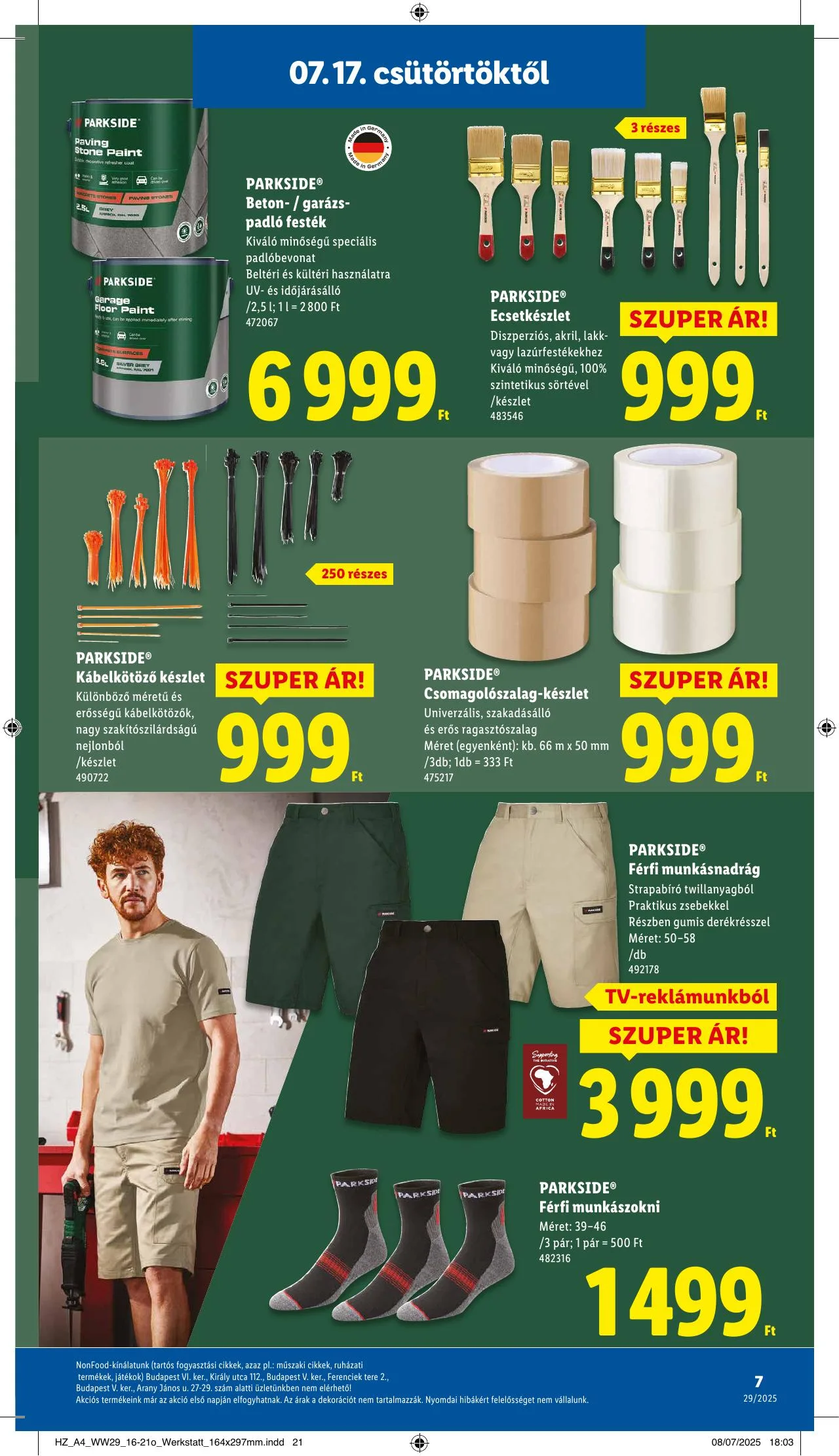 Lidl akciós újság Nonfood 07.17–07.17 – 7. oldal