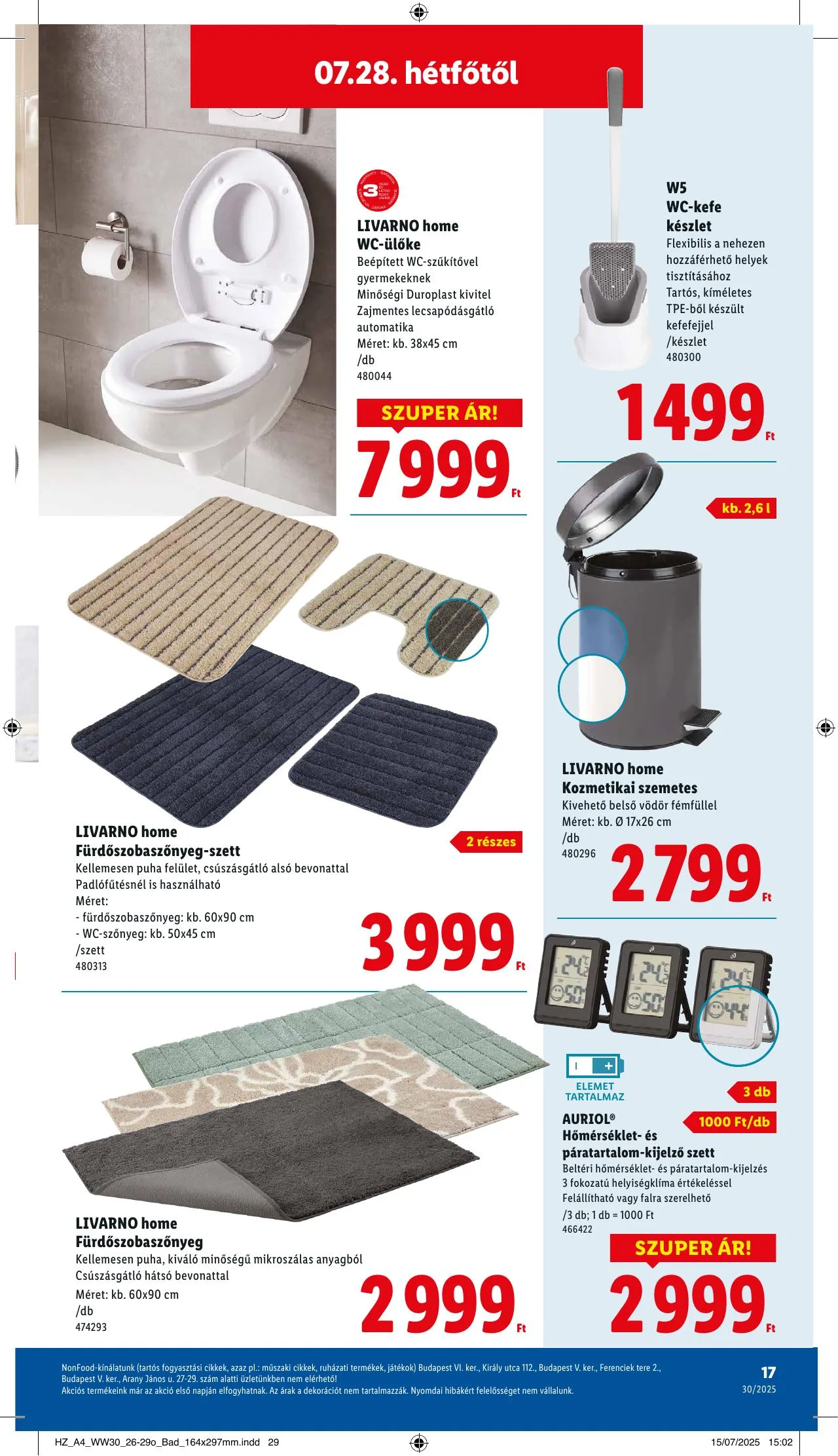 Lidl akciós újság Nonfood 07.24–07.24 – 17. oldal