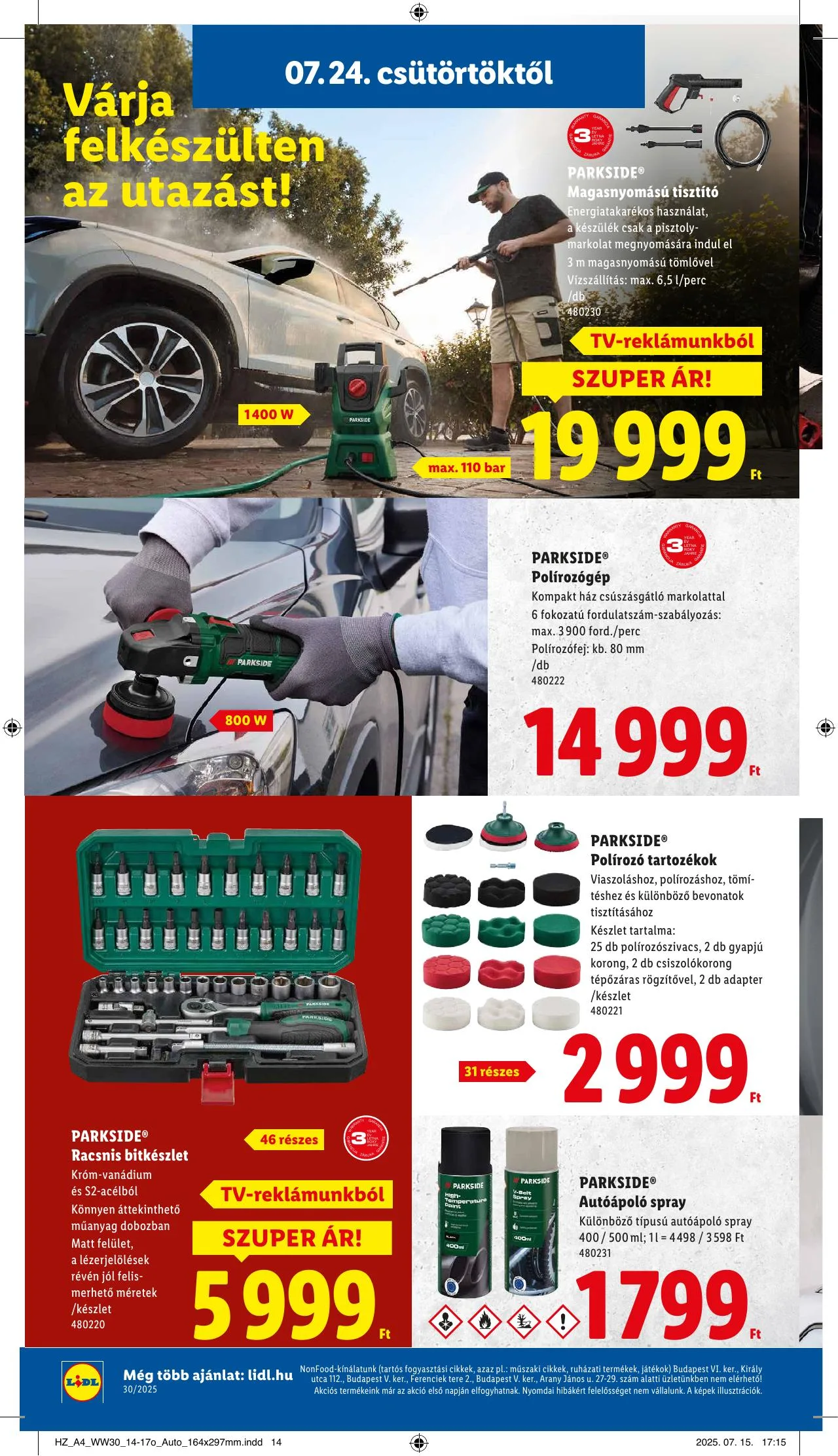 Lidl akciós újság Nonfood 07.24–07.24 – 4. oldal