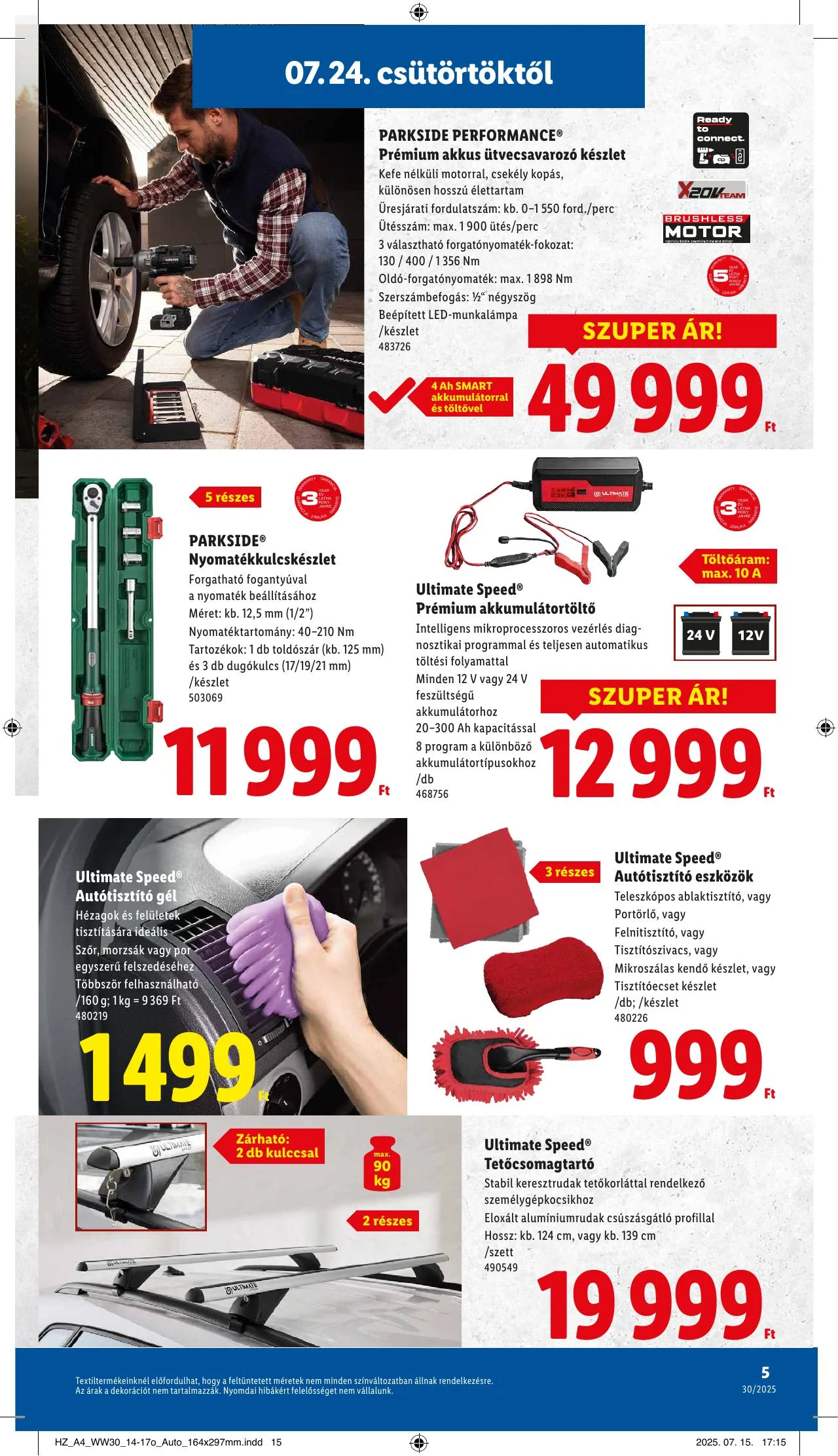 Lidl akciós újság Nonfood 07.24–07.24 – 5. oldal