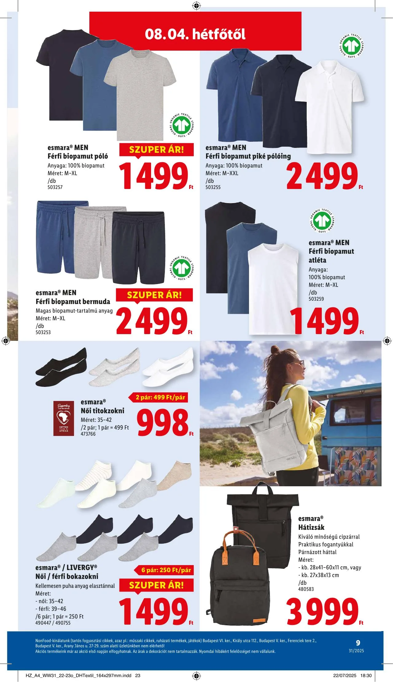 Lidl akciós újság Nonfood 08.02–08.02 – 9. oldal