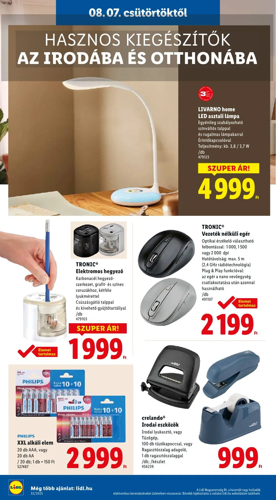 Lidl akciós újság Nonfood 08.07–08.07 – 18. oldal