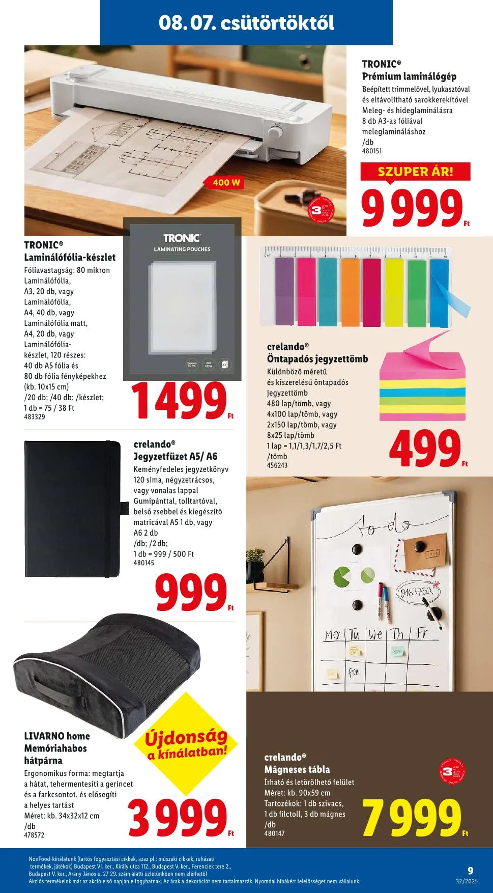 Lidl akciós újság Nonfood 08.07–08.07 – 19. oldal