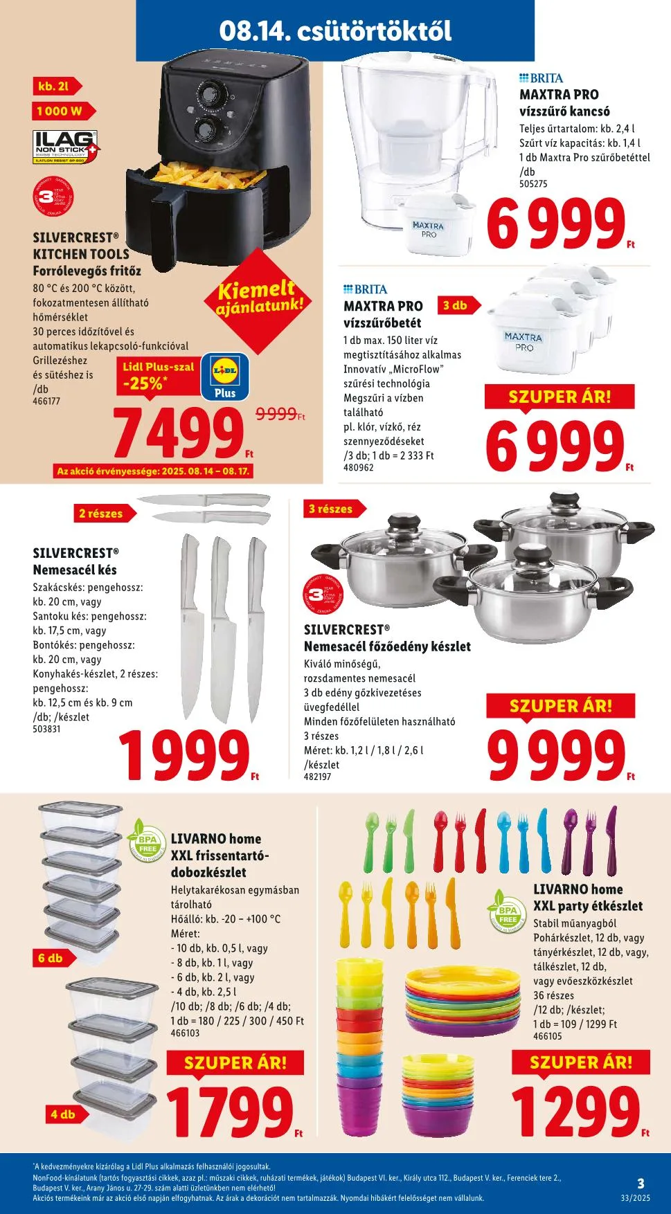 Lidl akciós újság Nonfood 08.14–08.14 – 13. oldal