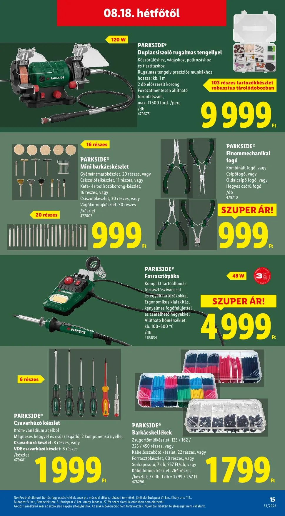 Lidl akciós újság Nonfood 08.14–08.14 – 7. oldal