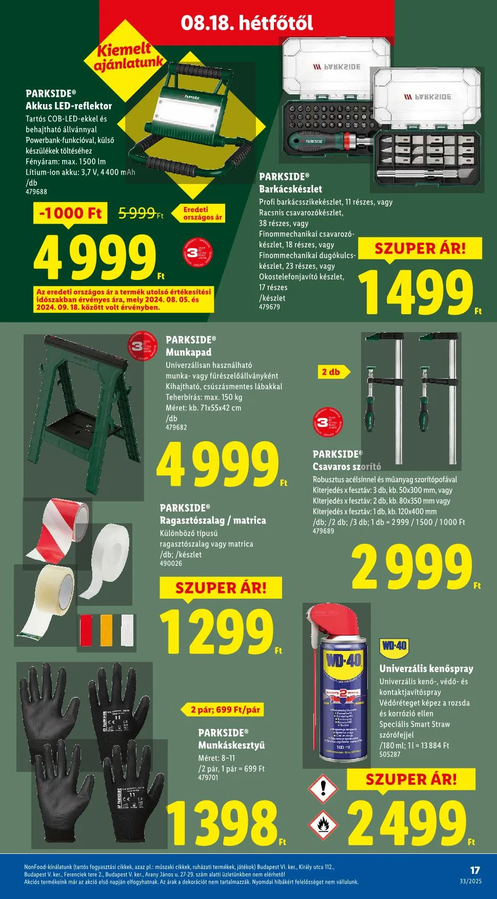 Lidl akciós újság Nonfood 08.14–08.14 – 9. oldal