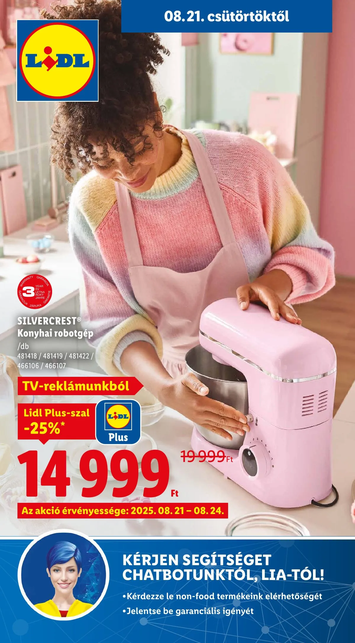 Lidl akciós újság Nonfood 08.21–08.21