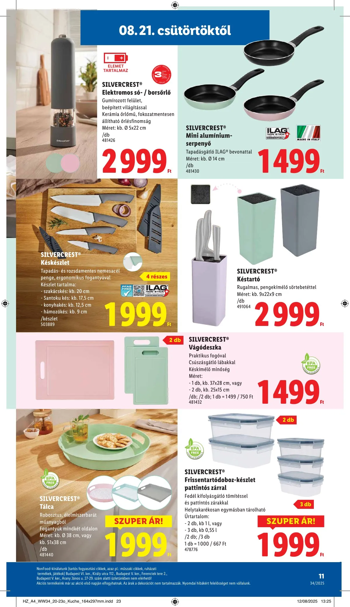 Lidl akciós újság Nonfood 08.21–08.21 – 11. oldal