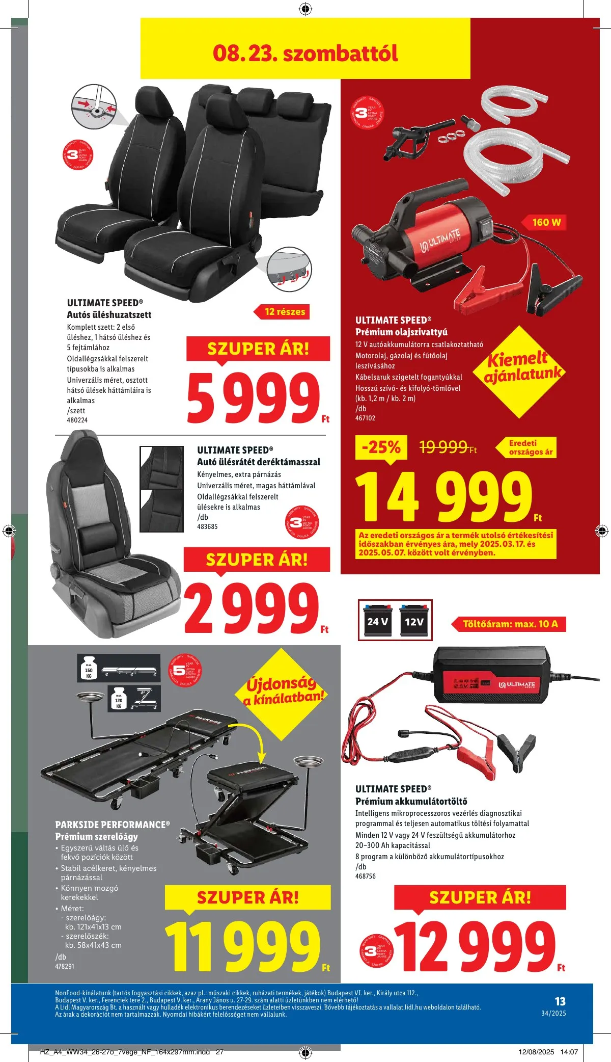 Lidl akciós újság Nonfood 08.21–08.21 – 13. oldal
