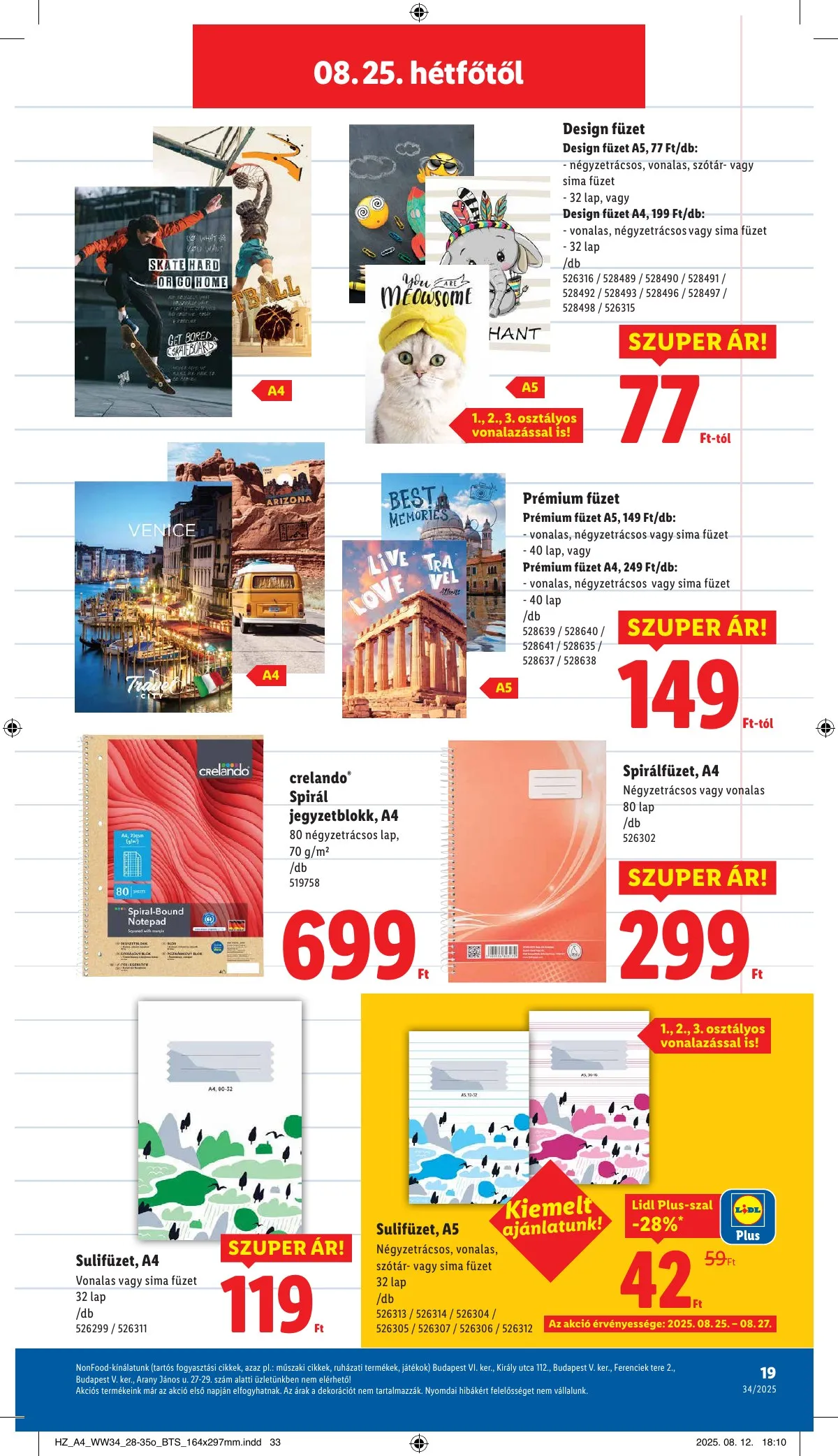 Lidl akciós újság Nonfood 08.21–08.21 – 19. oldal