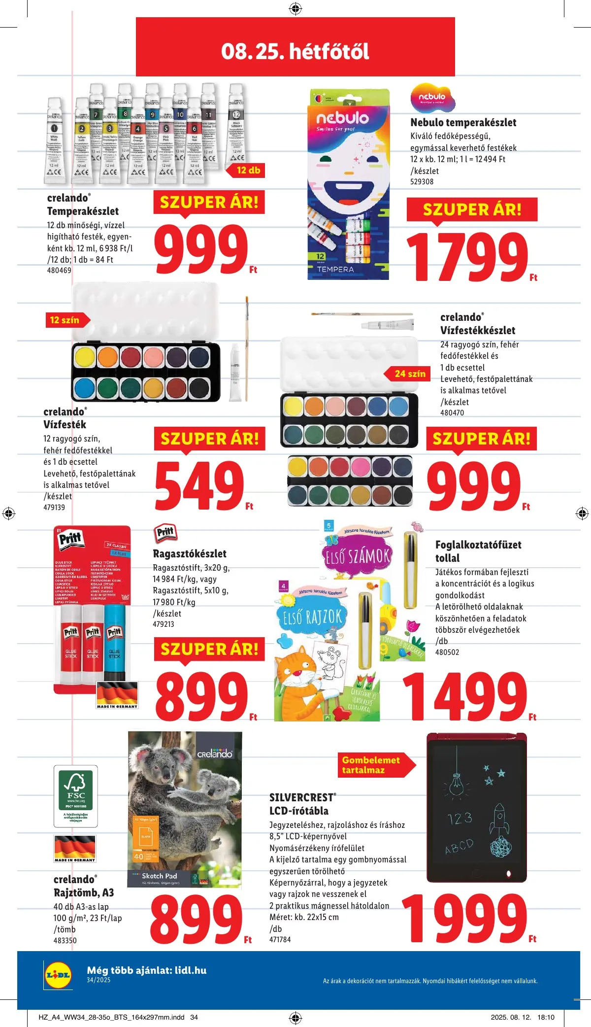 Lidl akciós újság Nonfood 08.21–08.21 – 20. oldal