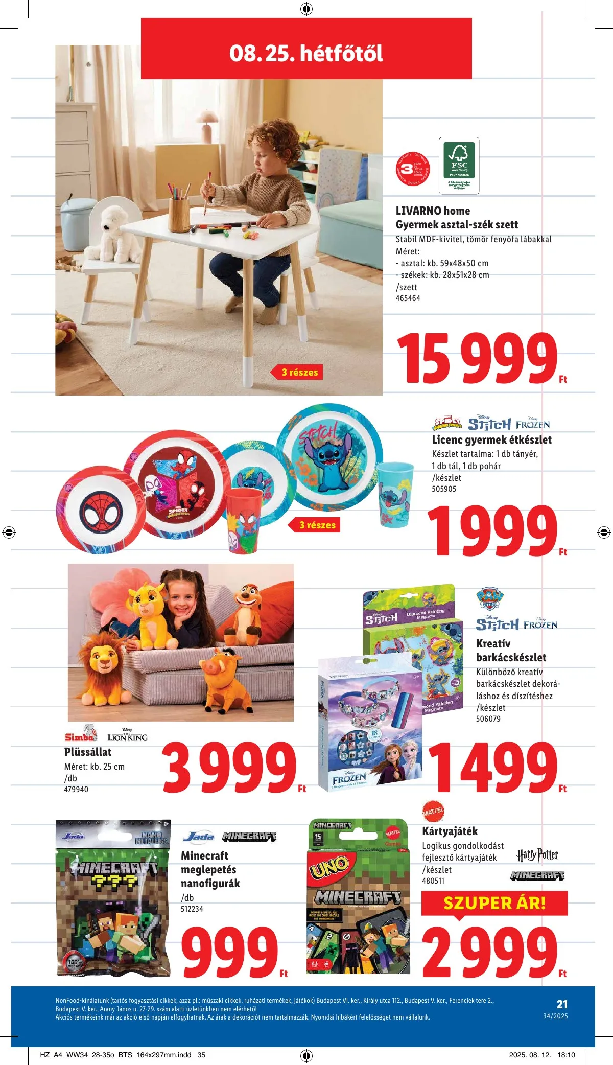 Lidl akciós újság Nonfood 08.21–08.21 – 21. oldal