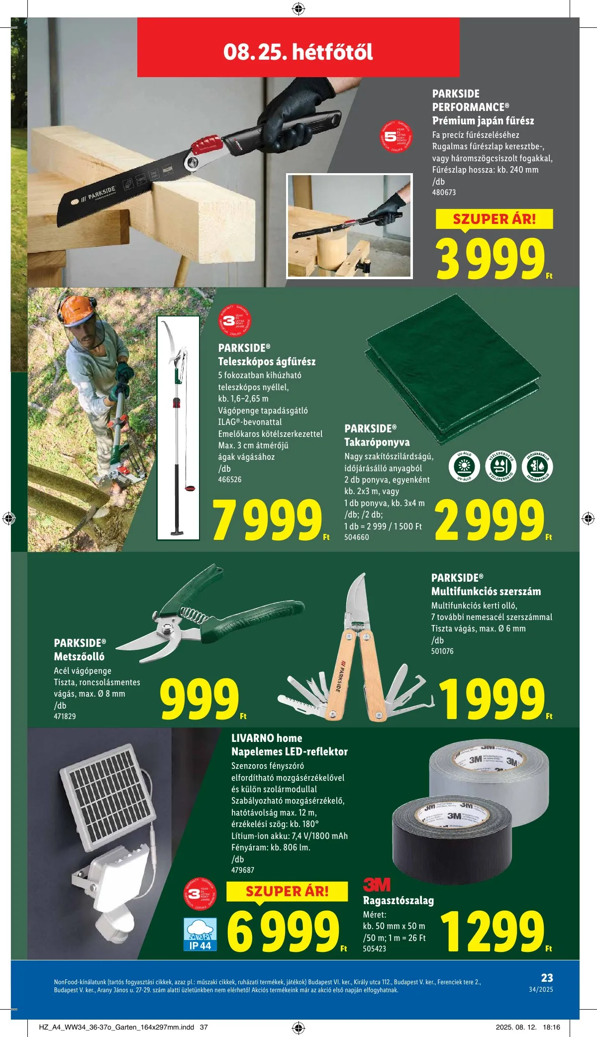 Lidl akciós újság Nonfood 08.21–08.21 – 23. oldal