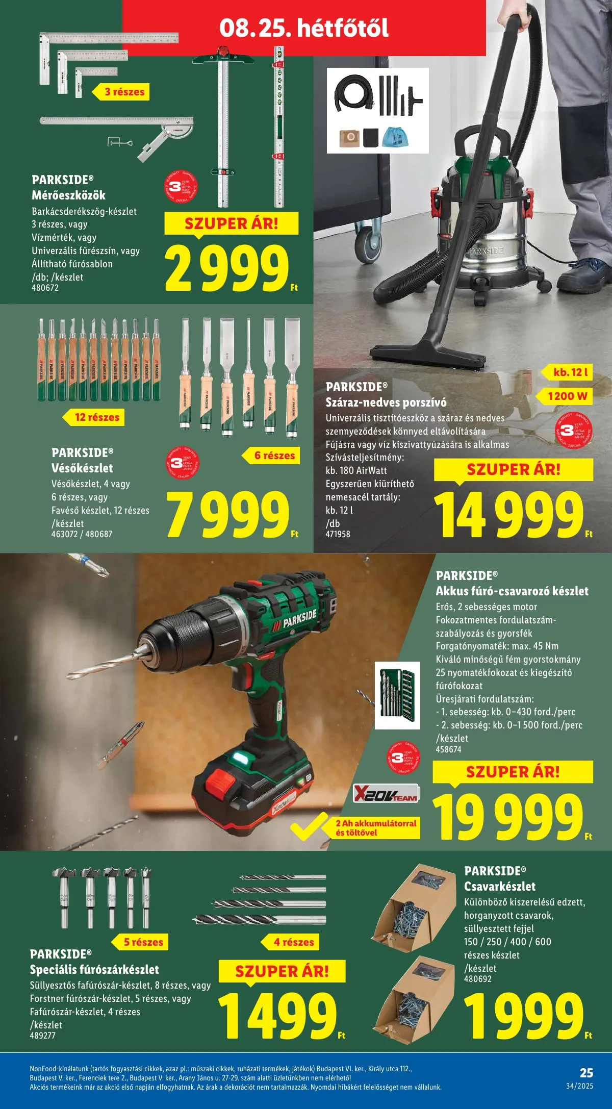 Lidl akciós újság Nonfood 08.21–08.21 – 25. oldal