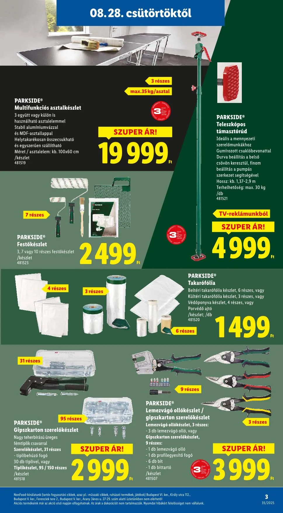 Lidl akciós újság Nonfood 08.28–08.28 – 15. oldal