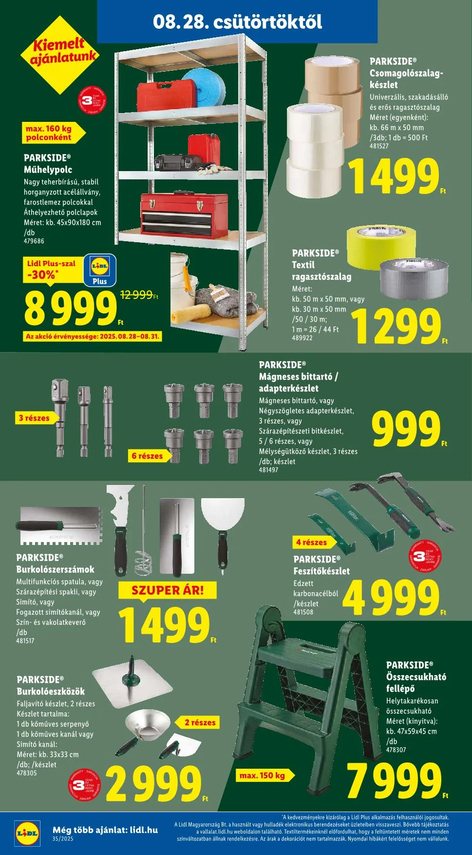 Lidl akciós újság Nonfood 08.28–08.28 – 18. oldal