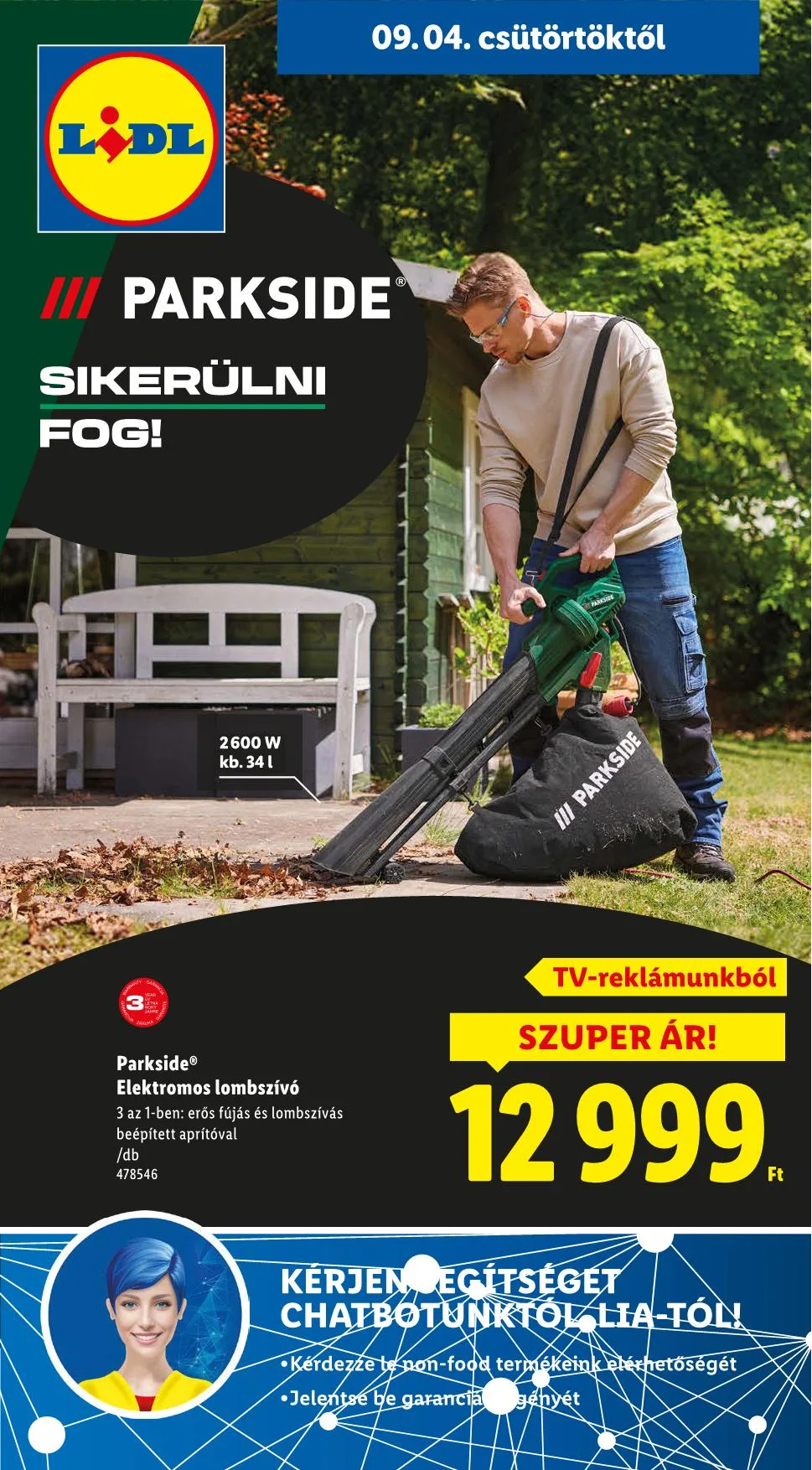 Lidl akciós újság Nonfood 09.04–09.04
