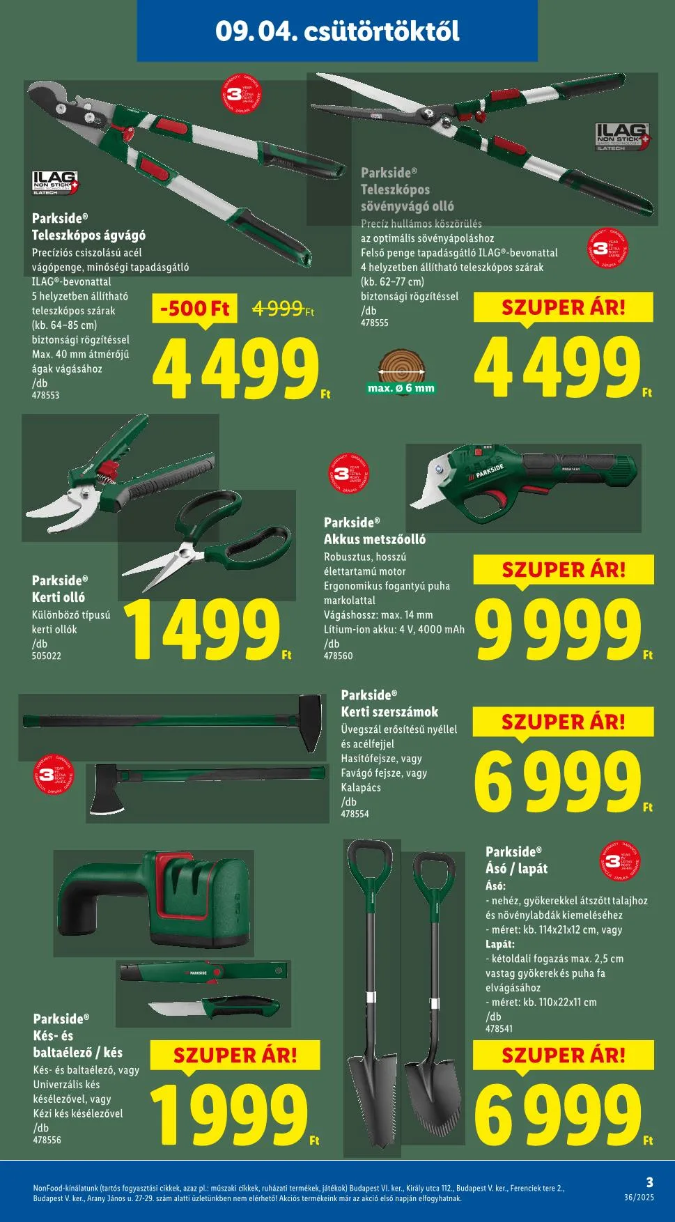 Lidl akciós újság Nonfood 09.04–09.04 – 15. oldal